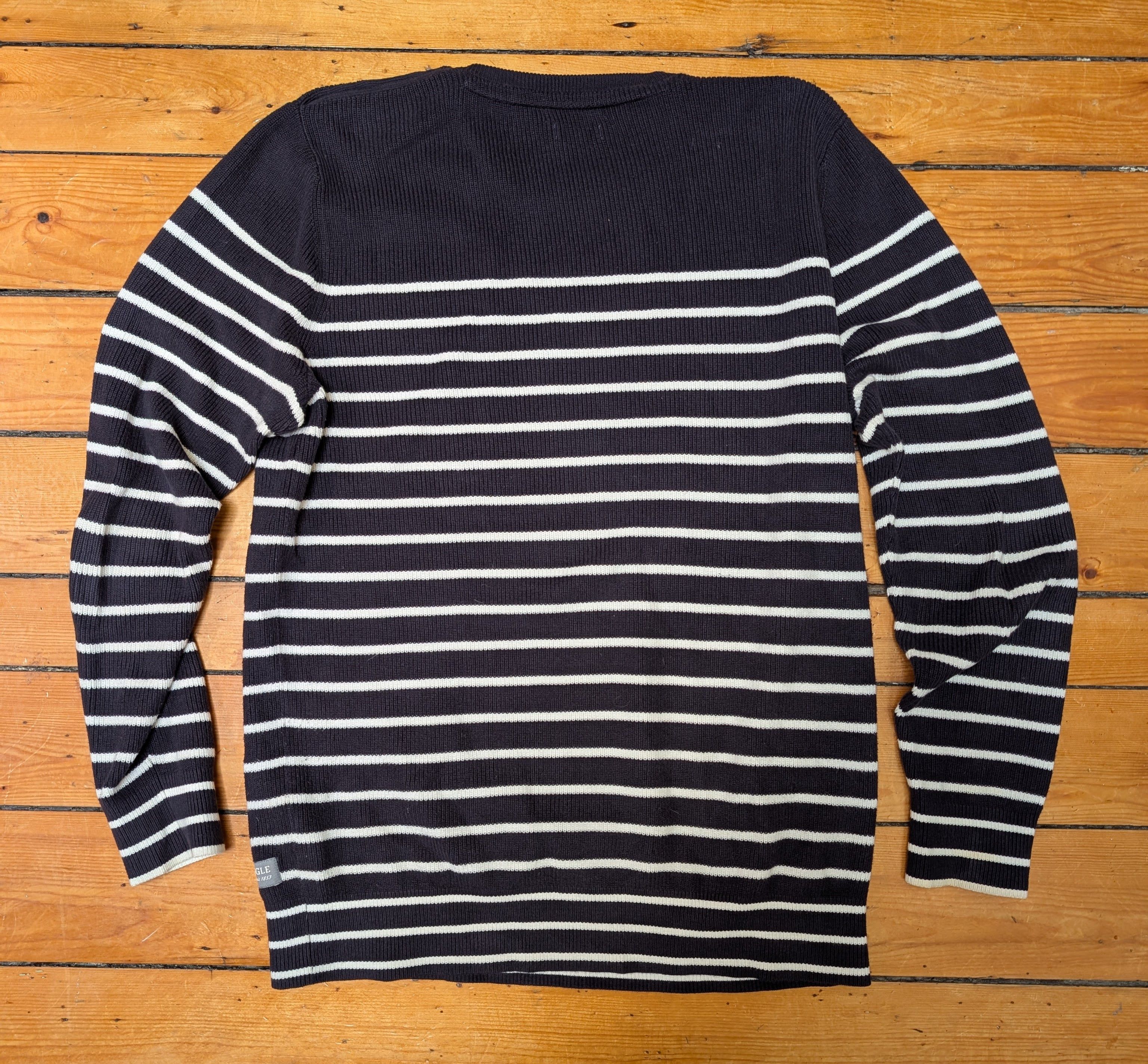 Aigle Aigle Classic Breton Stripe Organic Cotton Sweater Size US L / EU 52-54 / 3 - 2 Thumbnail