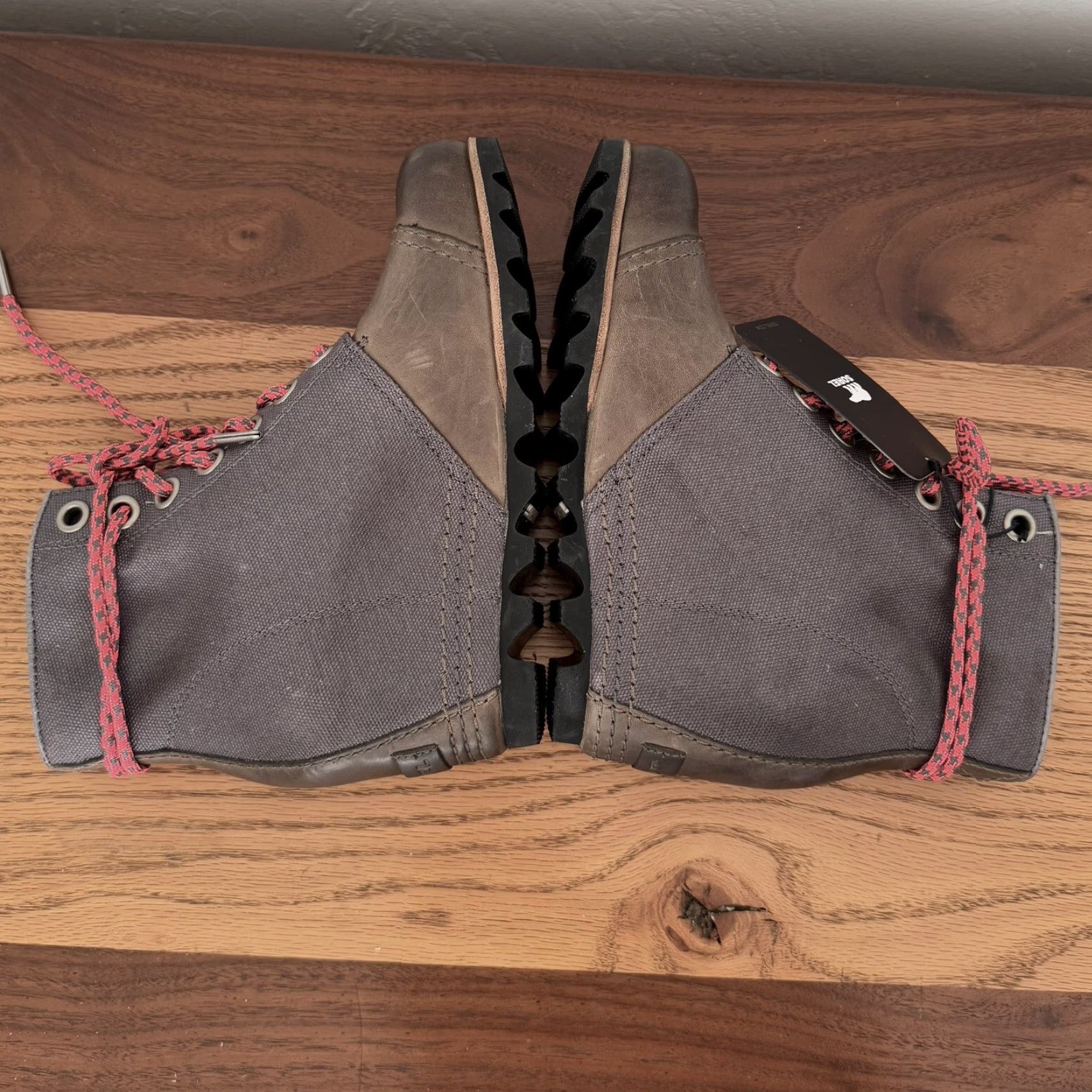 SOREL Sorel PDX Leather Hidden Wedge Boot Women's 6 Brown Grey Waterproof Lace Up Size US 6 / IT 36 - 5 Thumbnail