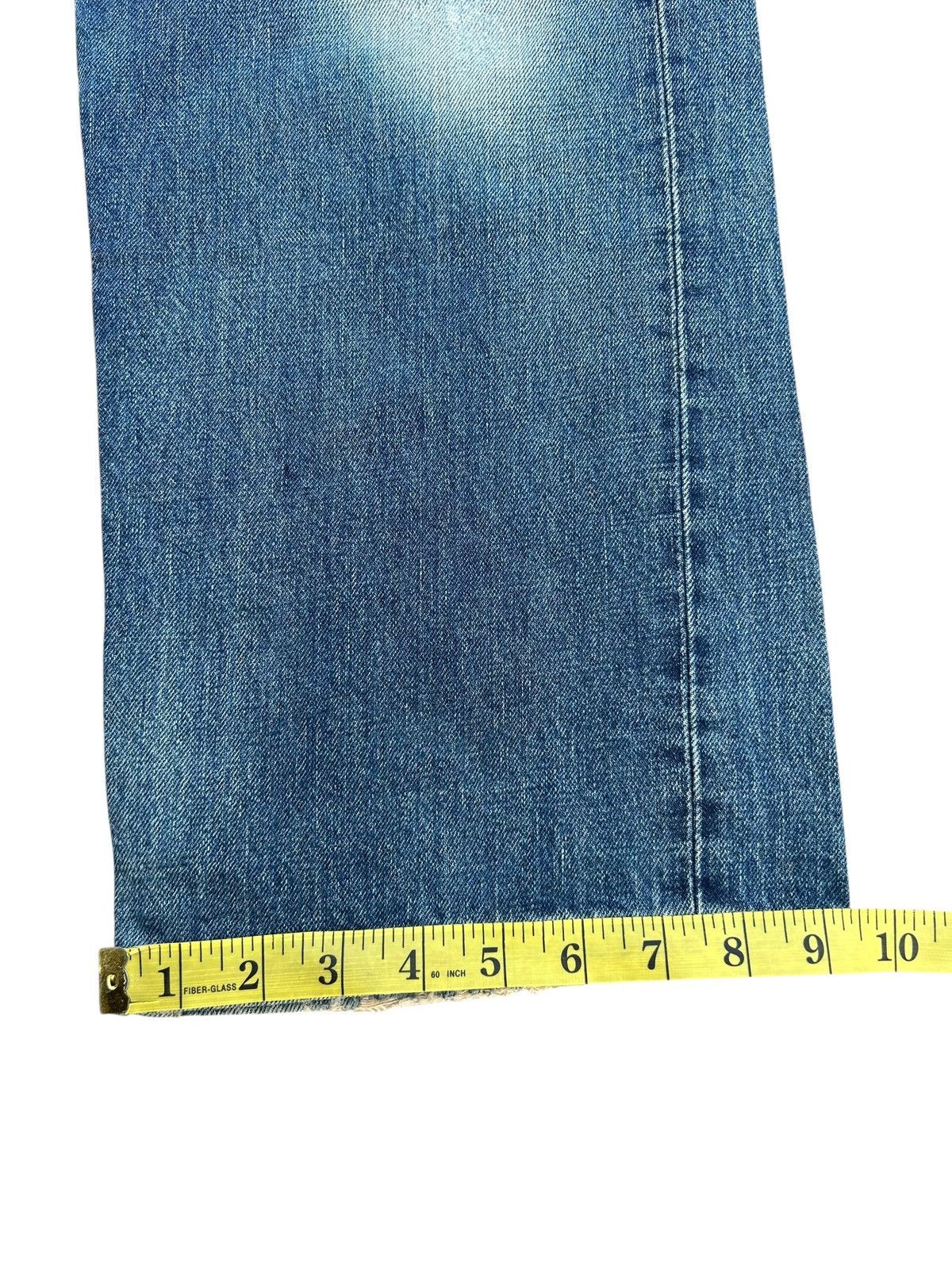 Kapital Thrashed Vintage Edwin 505x Selvedge Distressed Denim jeans Size US 33 - 20 Thumbnail