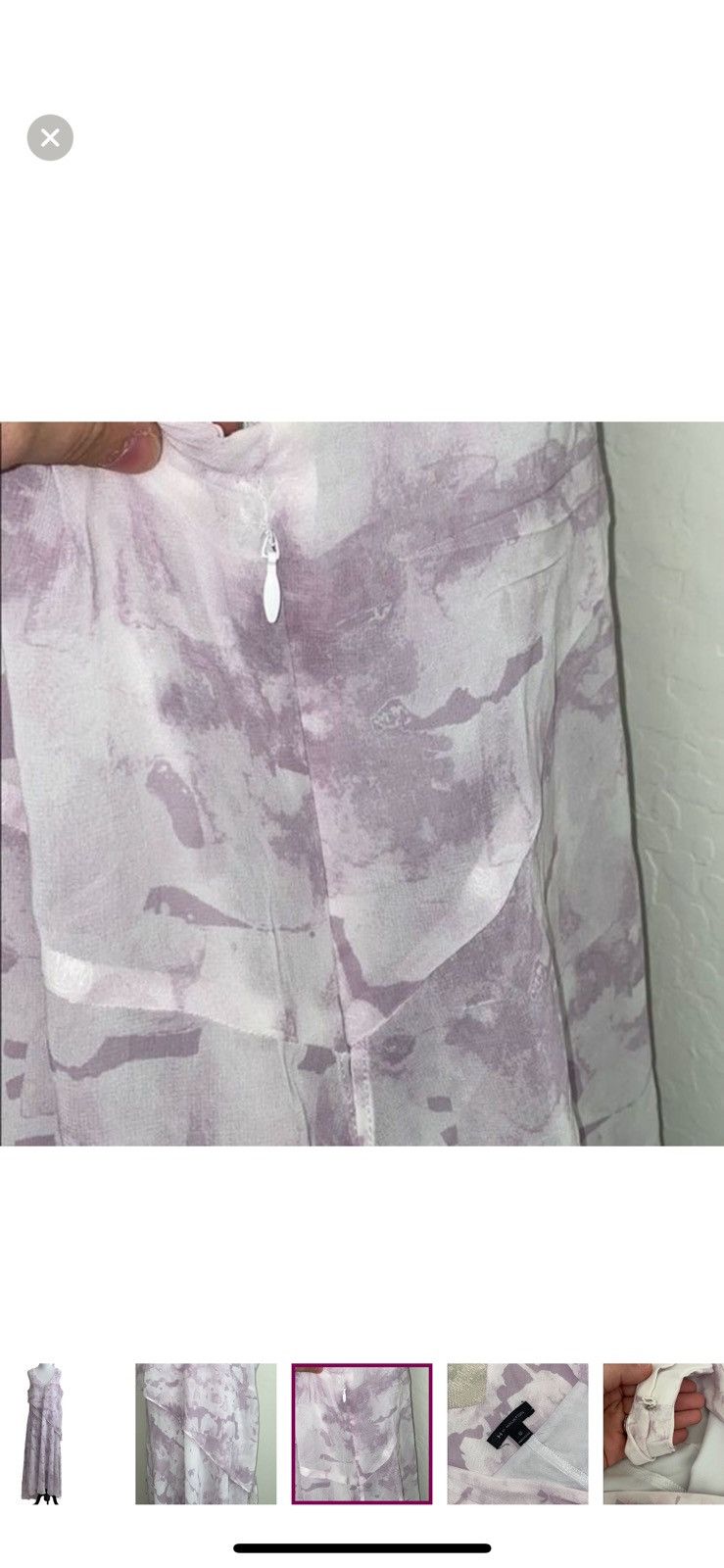 Halston H by halston lavender sky floral layered maxi dress size 12 Size XL / US 12-14 / IT 48-50 - 3 Thumbnail
