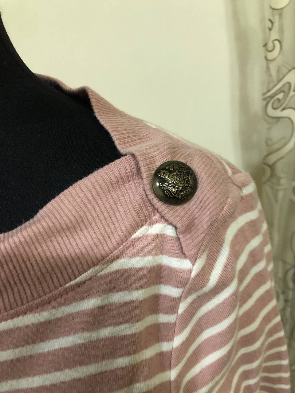 Polo Ralph Lauren Lauren Ralph Lauren Shirt Womens Petite Striped Sleeve Size S / US 4 / IT 40 - 3 Thumbnail