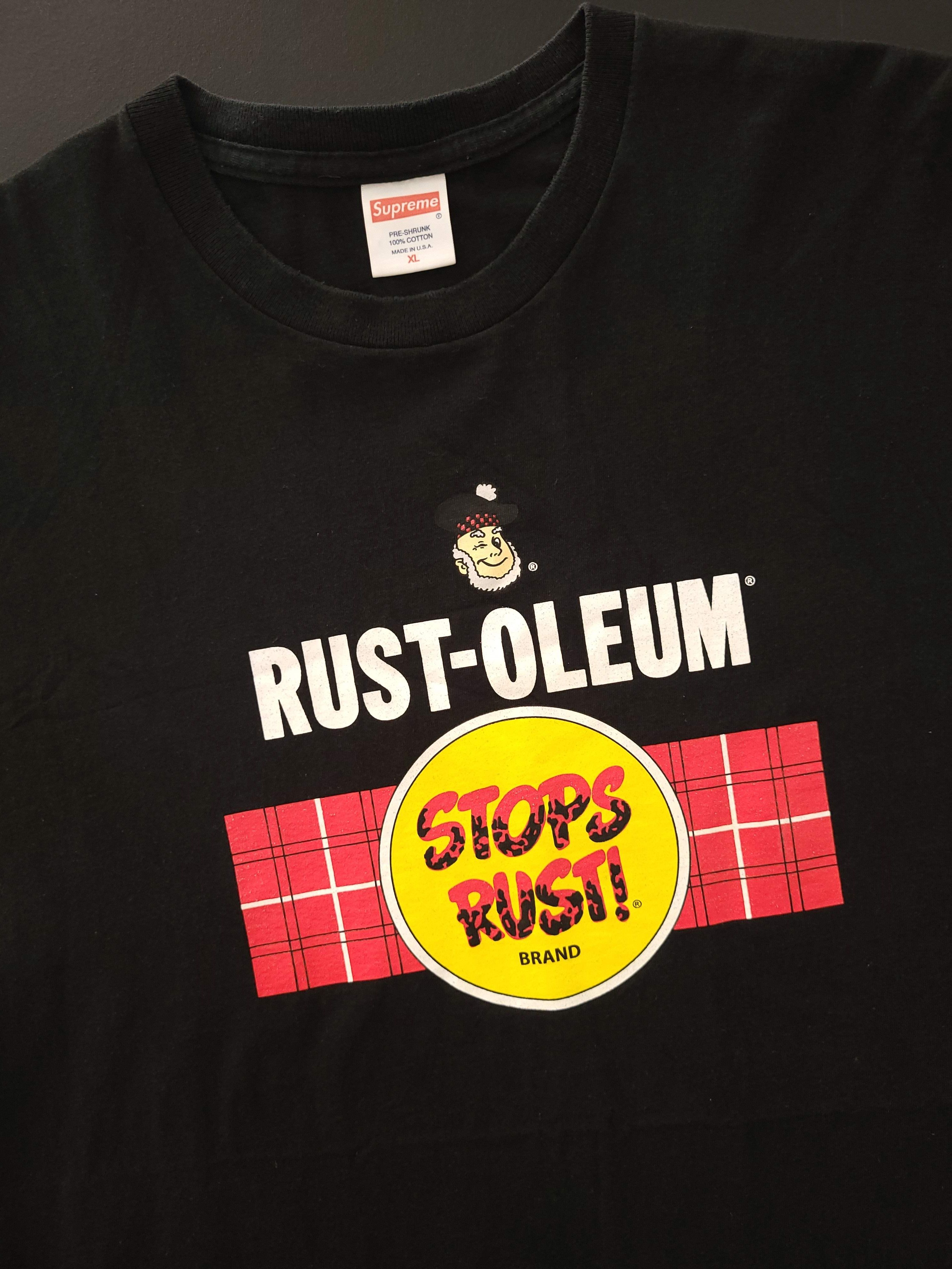 image of Supreme Rust-Oleum Tee 2010 in Black, Men's (Size XL)