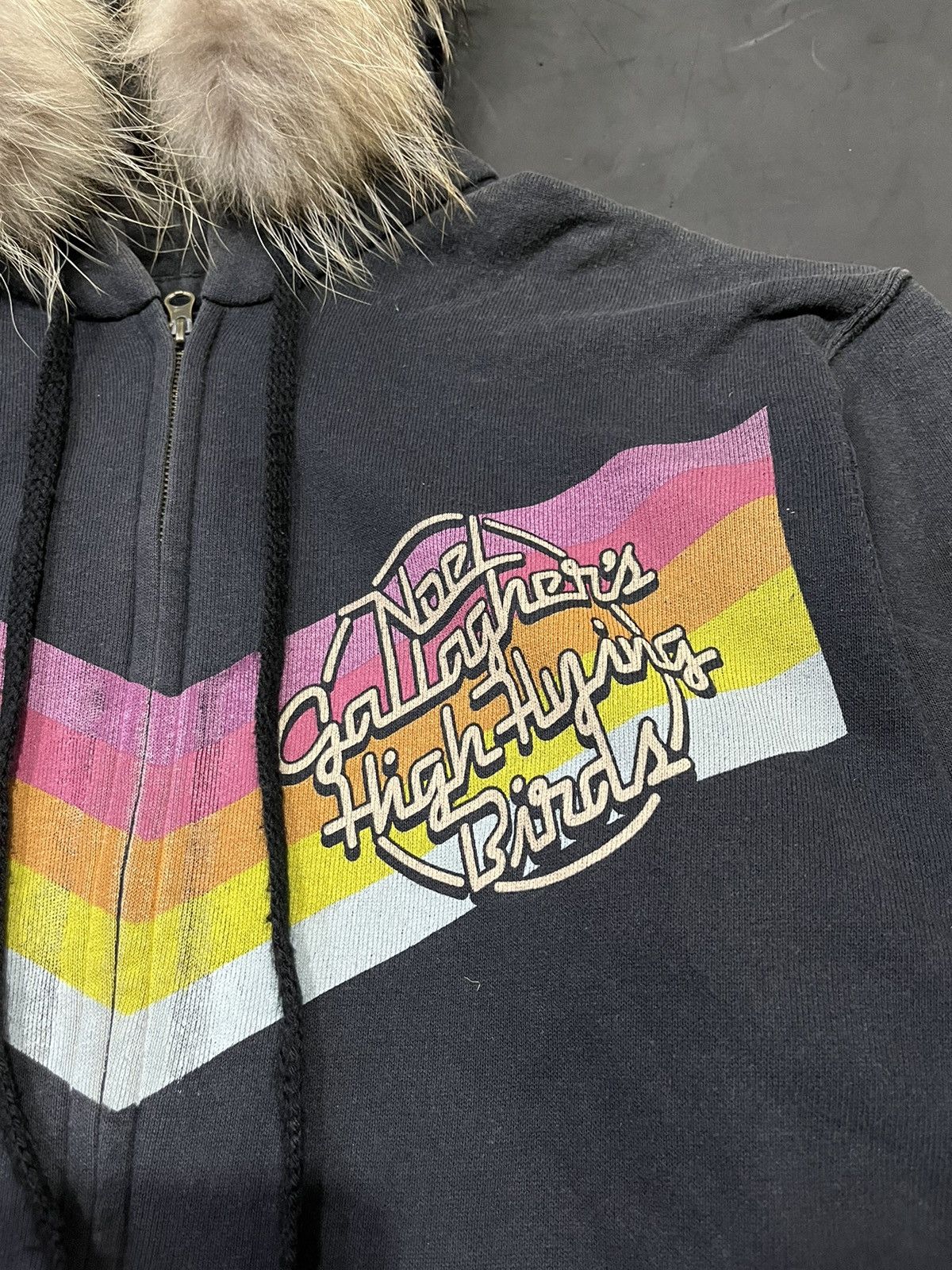 Japanese Brand Noel galagher oasis fur hoodie ifsixwasnine lgb styled Size US M / EU 48-50 / 2 - 3 Thumbnail