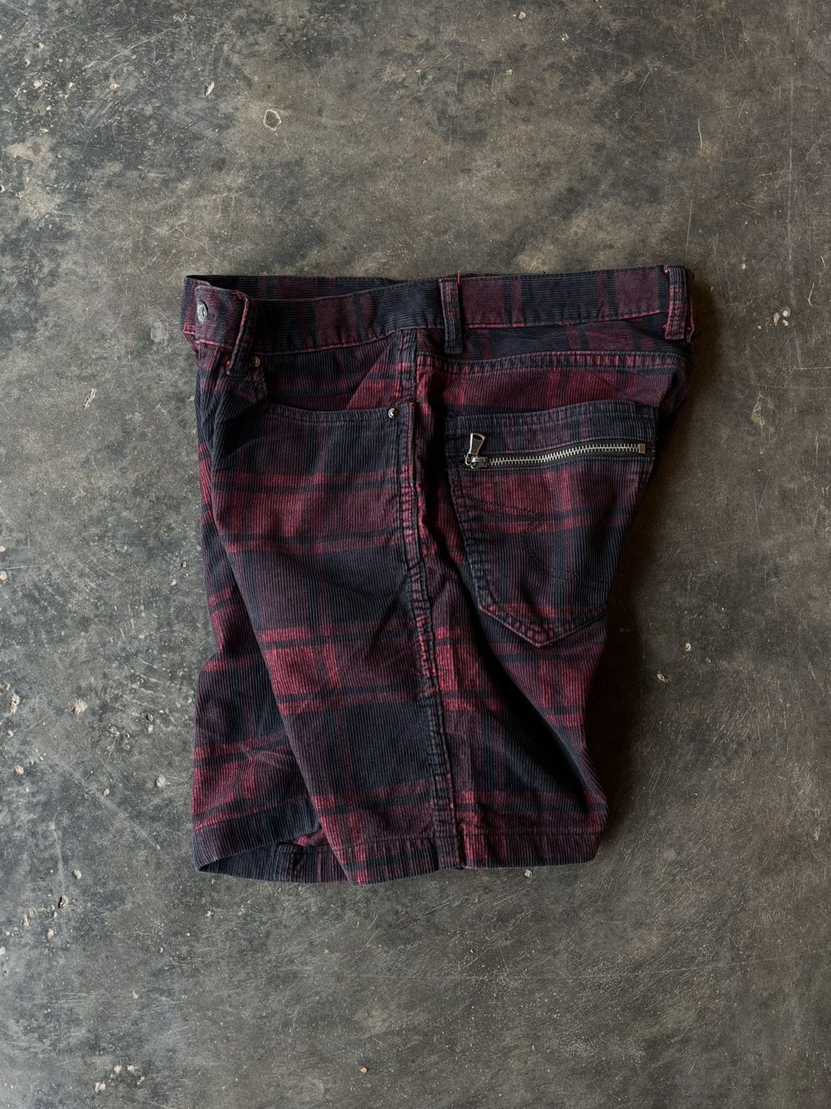 If Six Was Nine JAPANESE BRAND SEMANTIC DESIGN CORDUROY SHORT ZIPPER TARTAN Size US 30 / EU 46 - 10 Thumbnail