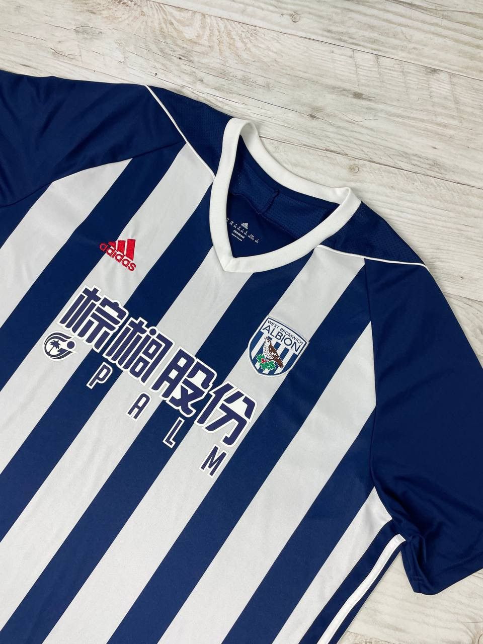 Adidas Puma West Bromwich Albion 2017 2018 Home Soccer Shirt Jersey Size US XXL / EU 58 / 5 - 2 Thumbnail