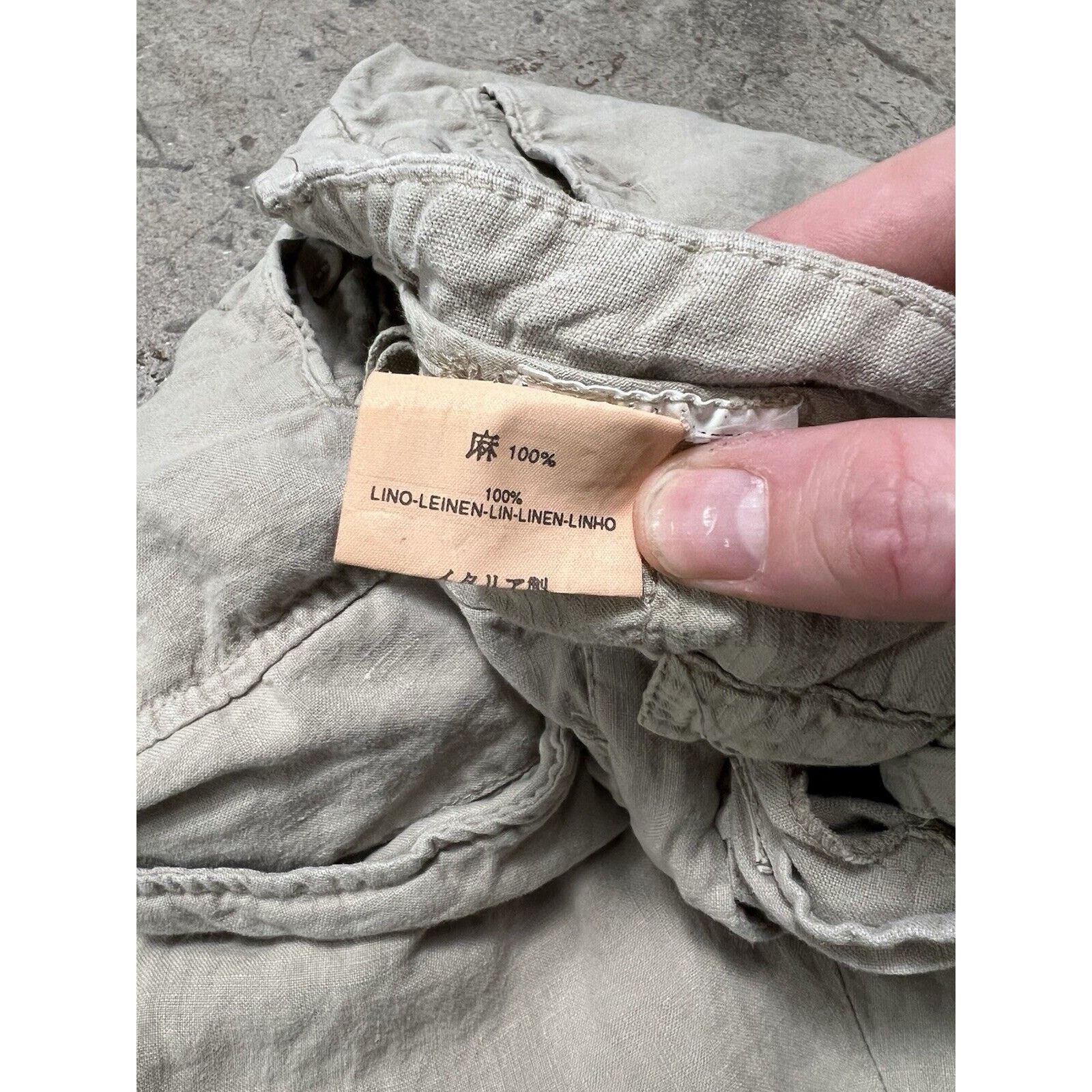 Mason's Mason's Tan Linen Baggy Pants Loose Fit Made In Italy 34x29 Size US 34 / EU 50 - 4 Thumbnail