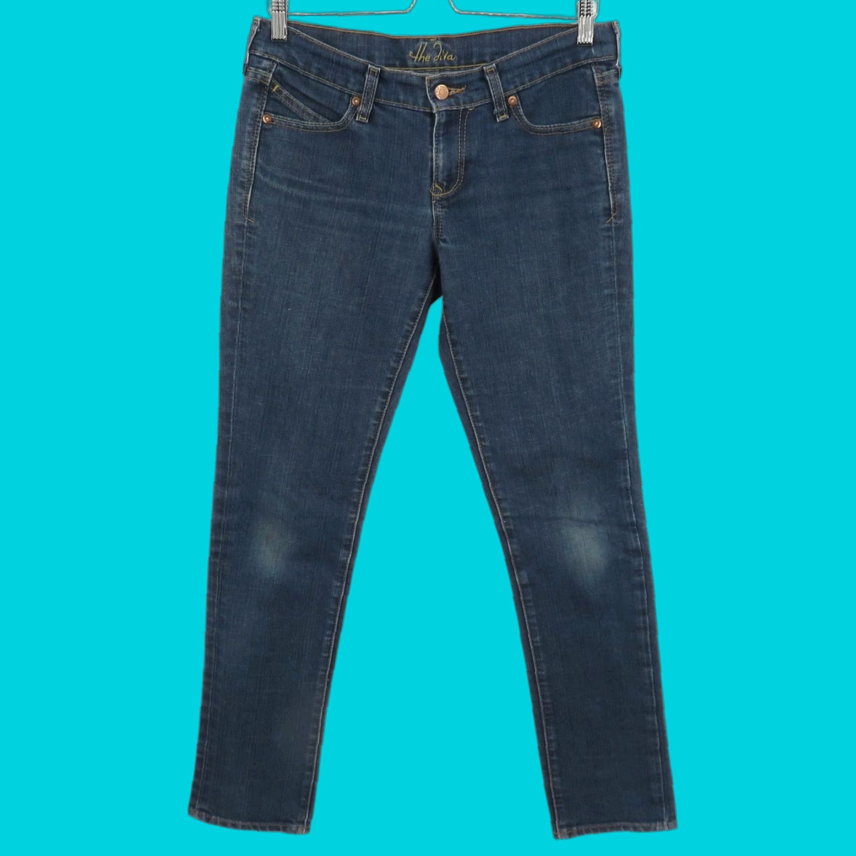 Old Navy Old Navy Jeans Women 8 5-Pocket Denim Blue Straight Pockets 2008 Vintage No Size 30" / US 8 / IT 44 - 1 Thumbnail