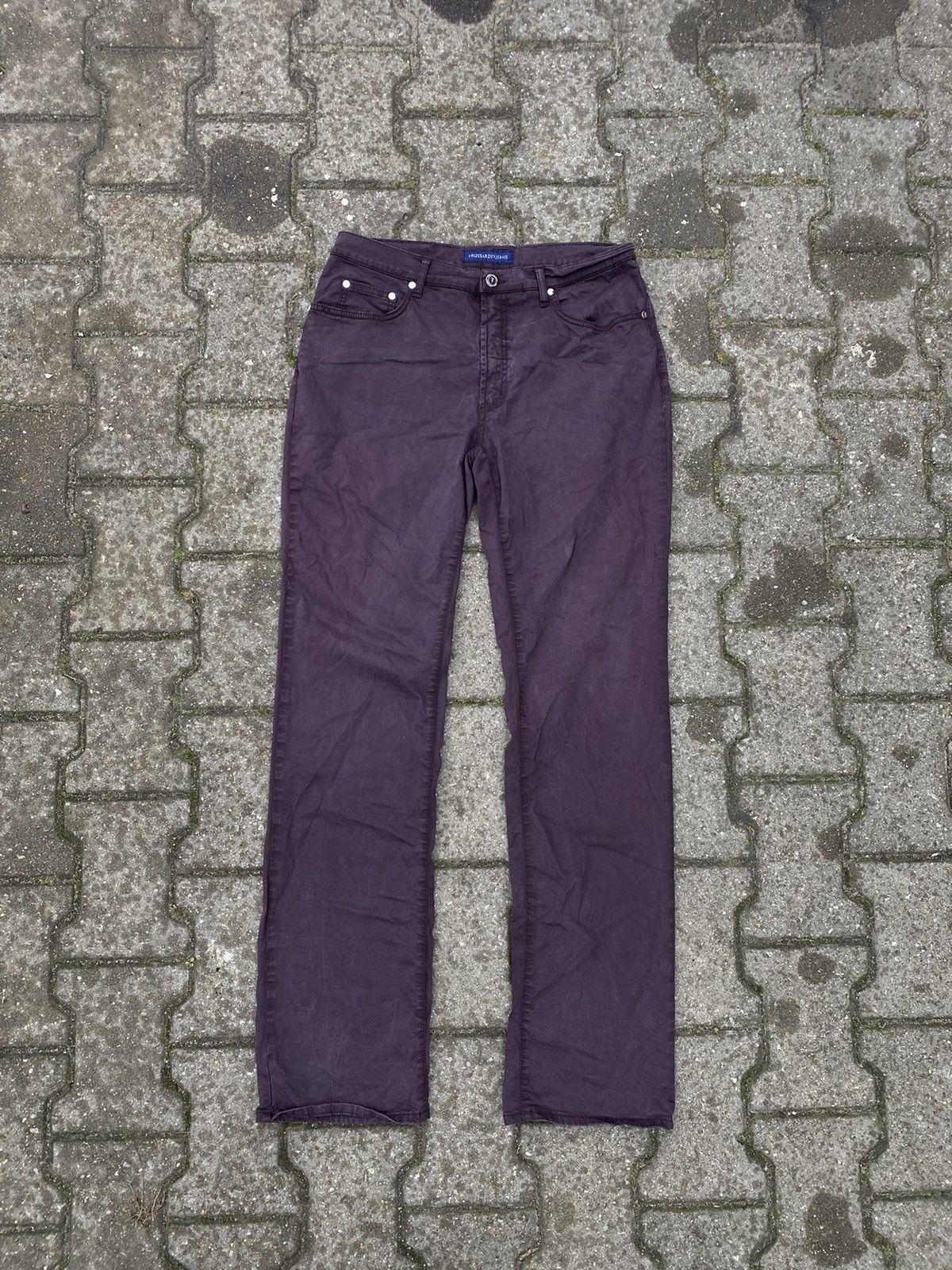 Trussardi Vintage Trussardi casual pants black Size US 32 / EU 48 - 2 Thumbnail