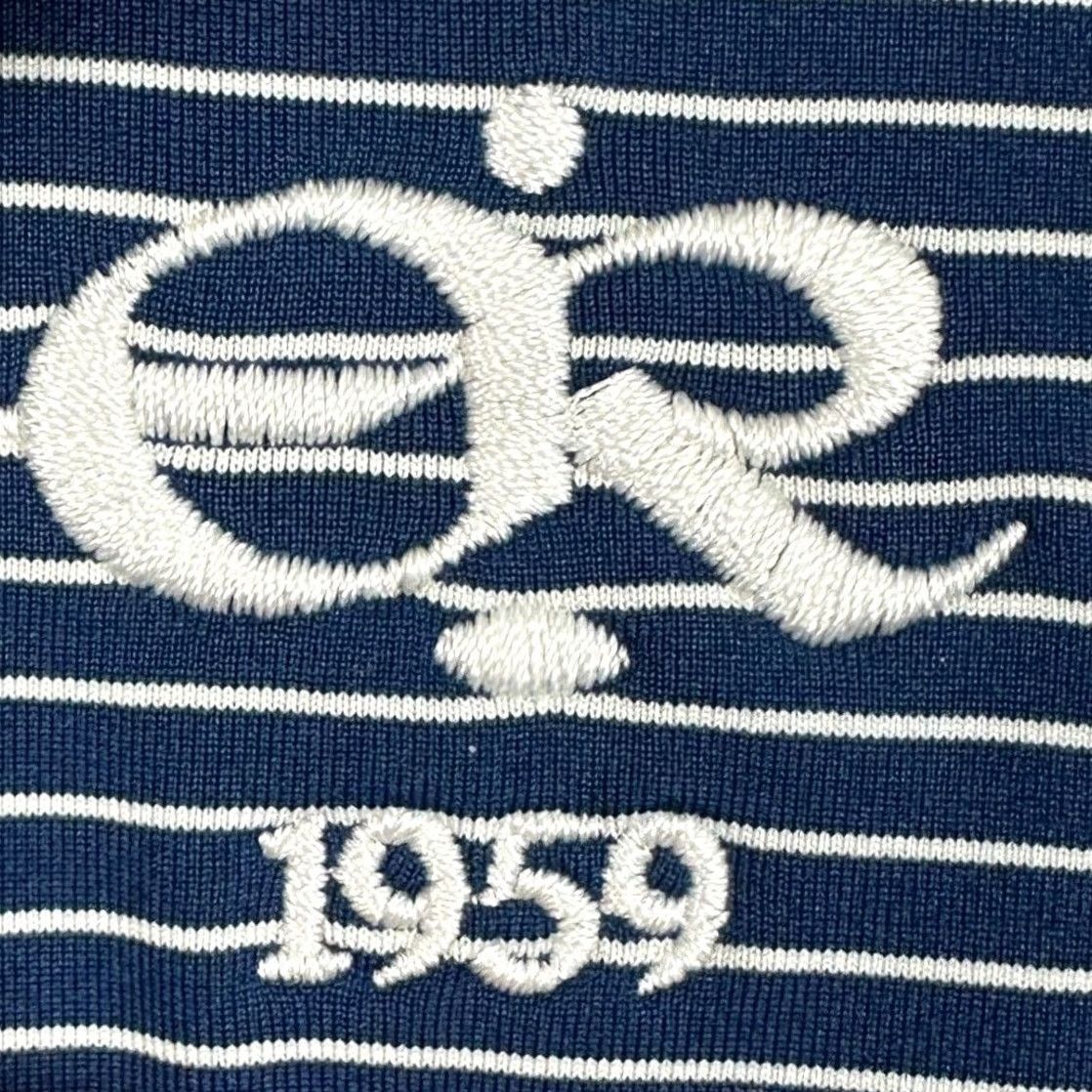 Vintage Turtleson Mens Medium Shirt Golf Polo Blue Striped Rugby Logo Size US M / EU 48-50 / 2 - 4 Thumbnail
