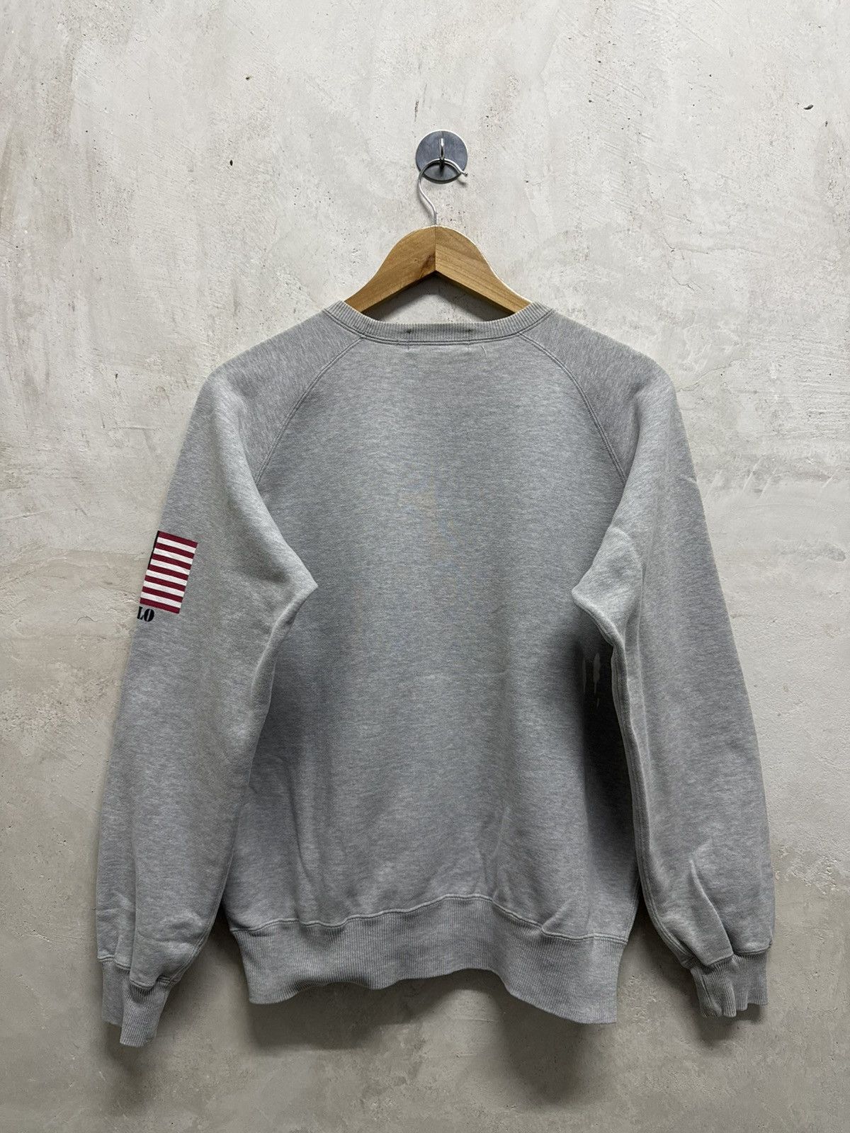 Polo Ralph Lauren Distressed Polo Ralph Lauren USA Thrashed Crewneck Size US M / EU 48-50 / 2 - 3 Thumbnail