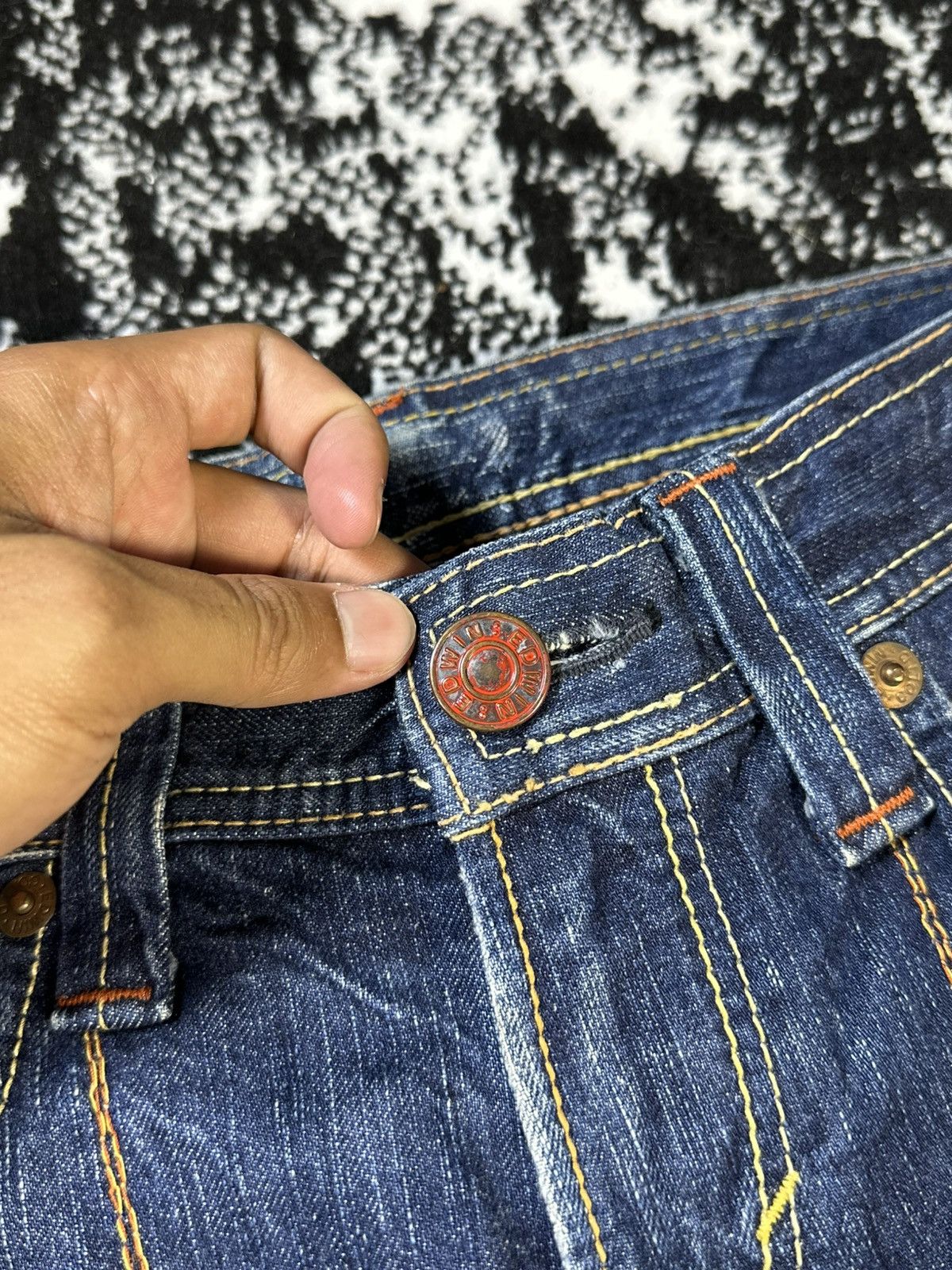Hysteric Glamour Flare Edwin Blue Trip 503 Washed Denim Size US 28 / EU 44 - 4 Thumbnail