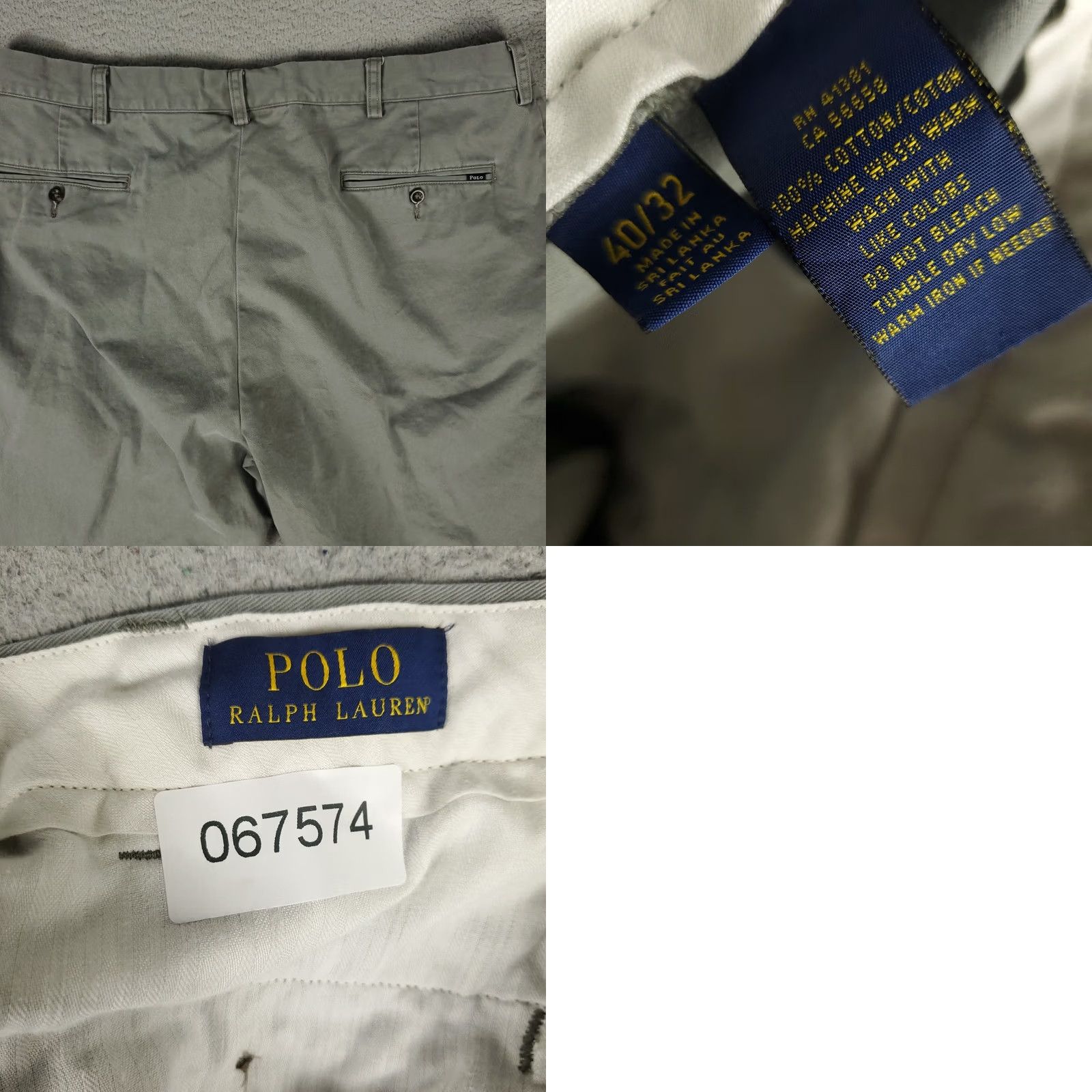 Ralph Lauren Ralph Lauren Pants Mens 40x31 Gray Flat Front Chino Trousers Regular Size 40 Gray Classic Size US 40 / EU 56 - 8 Thumbnail