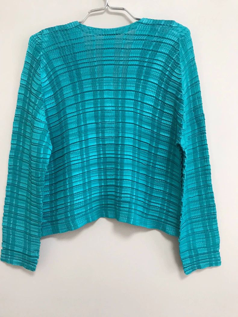 Issey Miyake Issey Miyake Green cardigan jacket Size M / US 6-8 / IT 42-44 - 3 Thumbnail