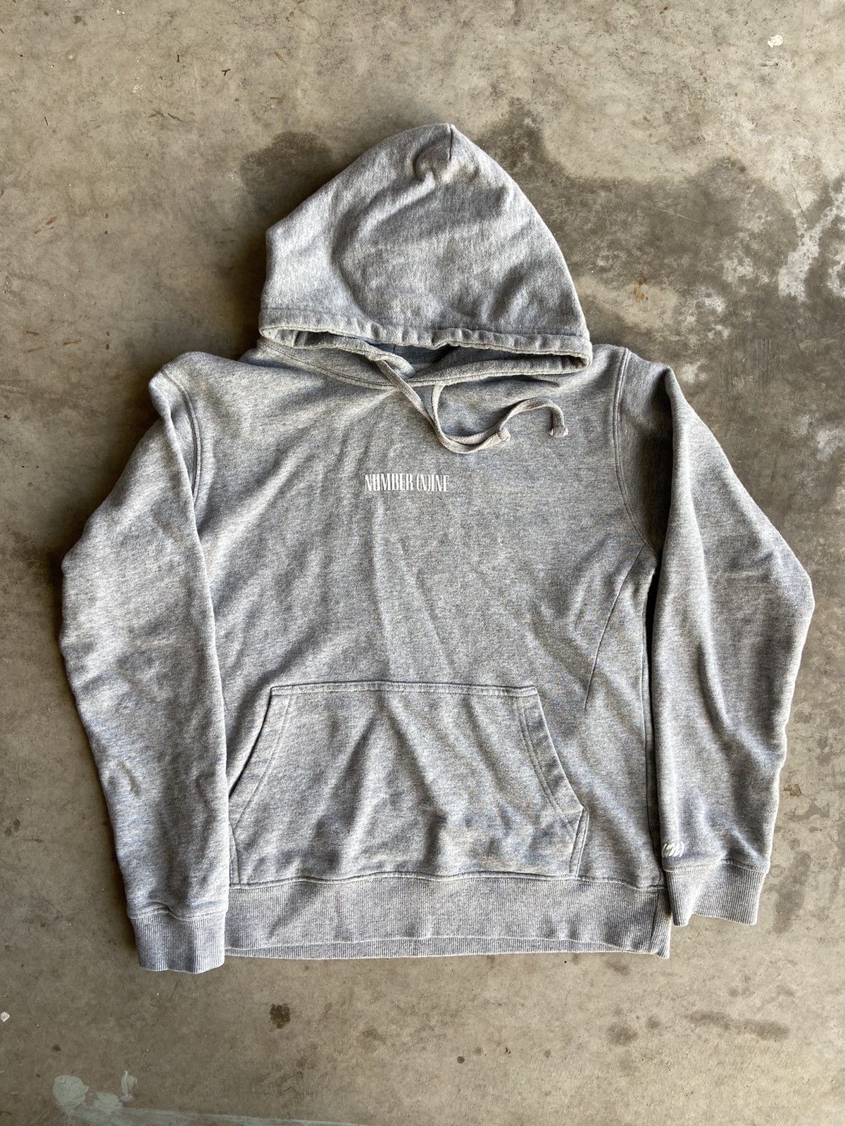 image of Number N Ine Number (N)Ine Logo Hoodie in Grey, Men's (Size Medium)