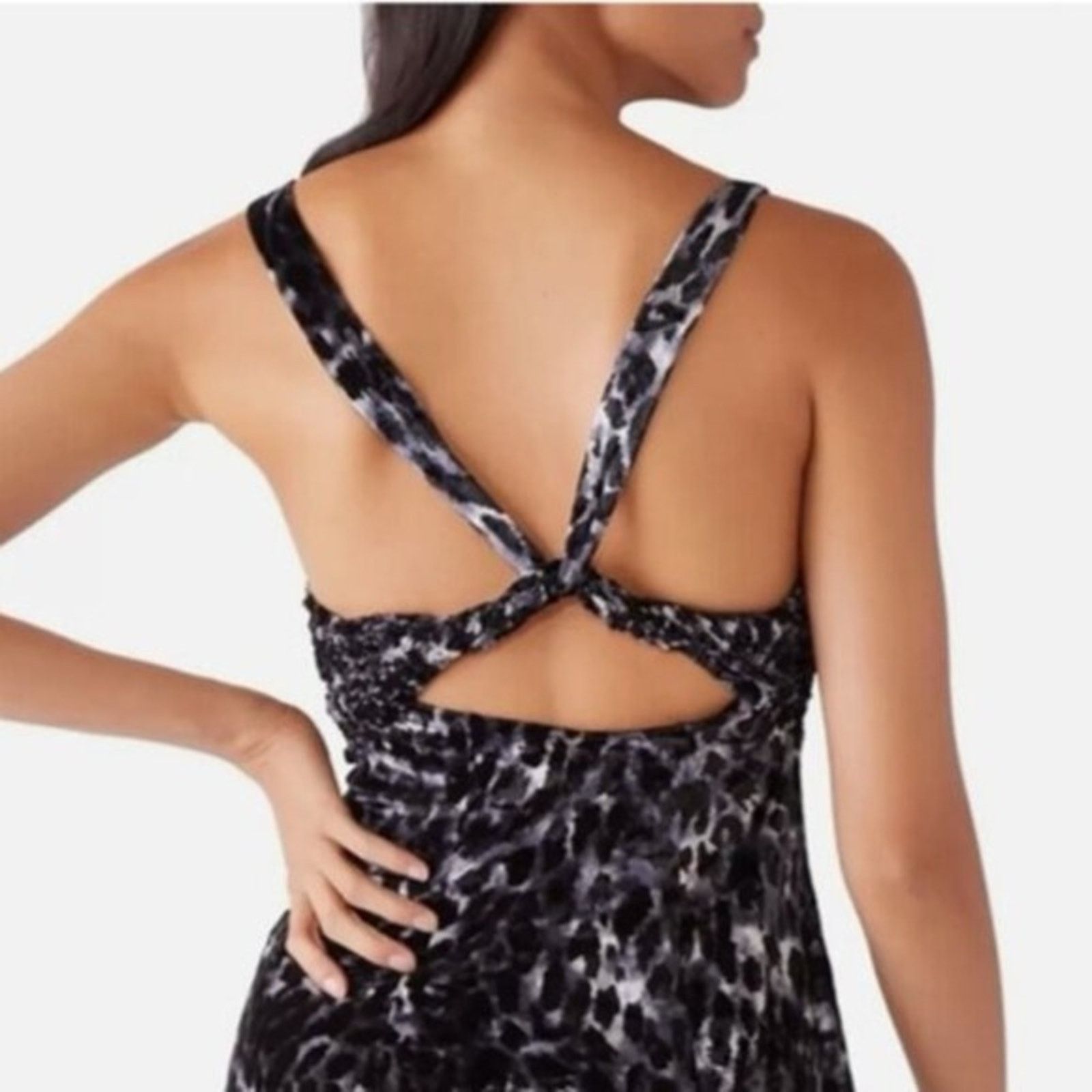 Free People Intimately Free People Velvet Virgo Moon Mini Dress Womens S Size S / US 4 / IT 40 - 4 Thumbnail