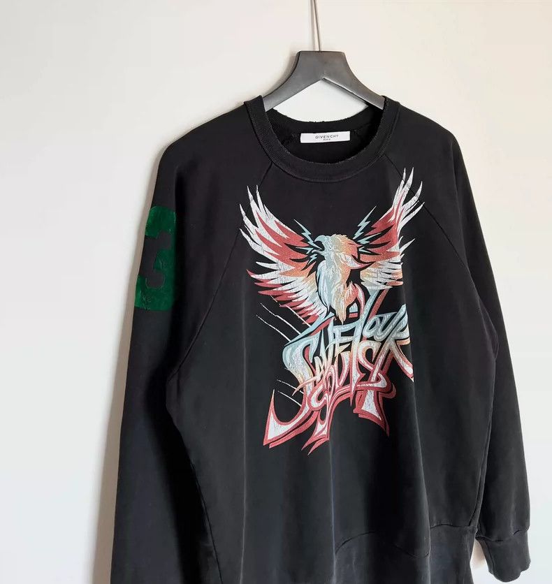 Givenchy Givenchy Distressed Destructed Hoodie Size US M / EU 48-50 / 2 - 3 Thumbnail