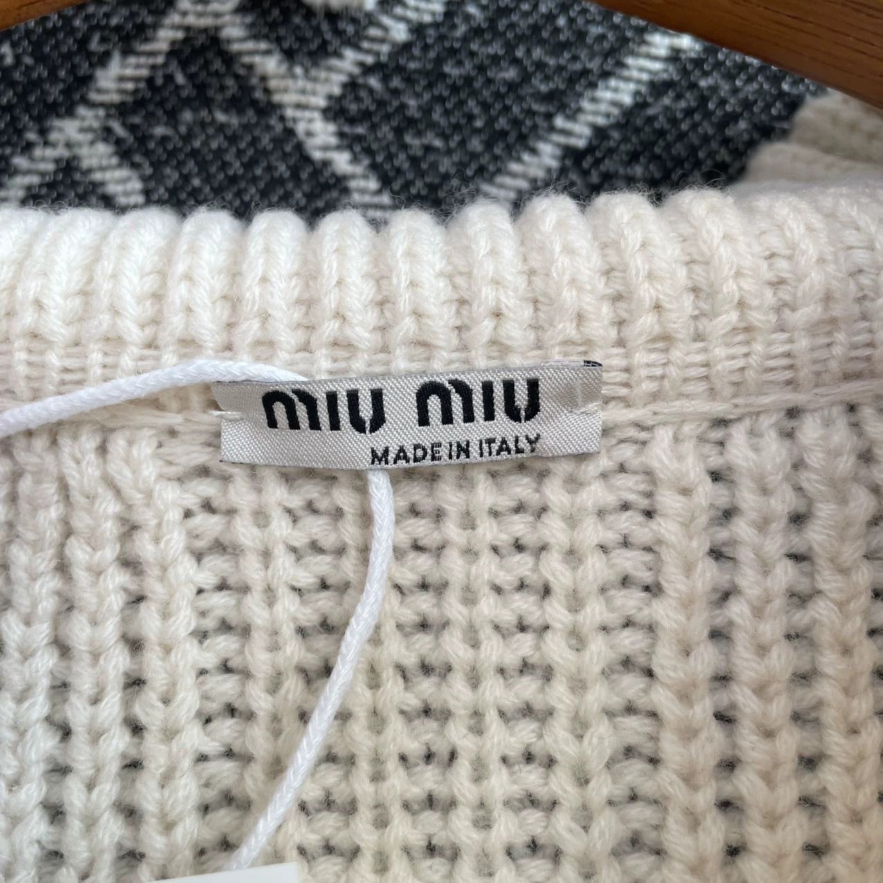 Miu Miu MIU MIU Doll Collar Cashmere Knit Cardigan 40 98 New Size S / US 4 / IT 40 - 3 Thumbnail