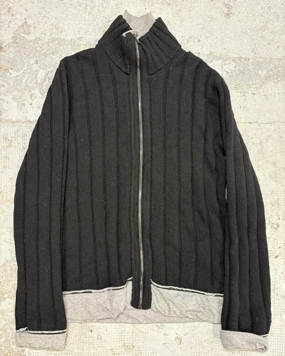 2000s Dolce & Gabbana Black Wool Zip Sweater