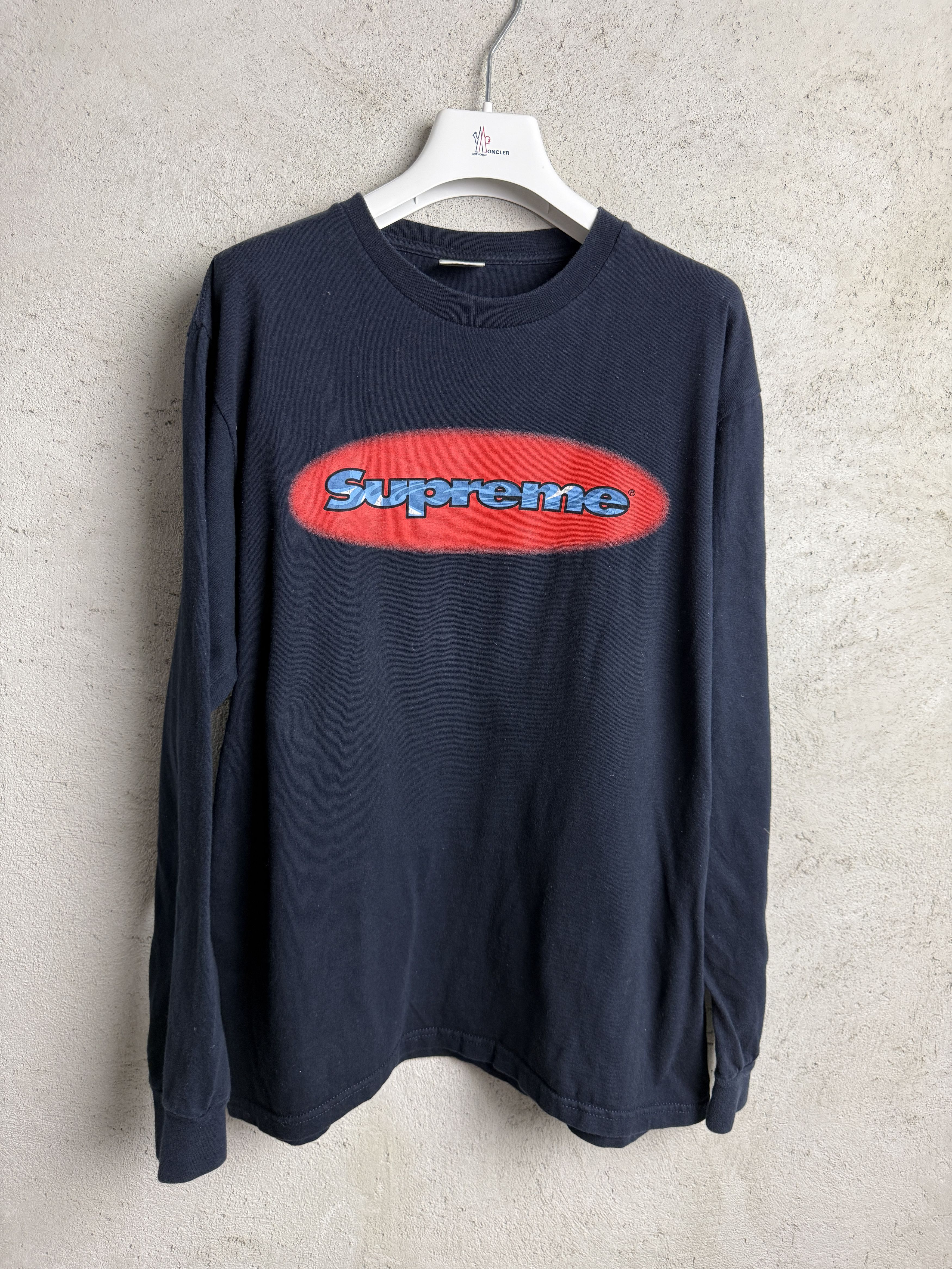 Supreme Supreme Ripple Oval long sleeve t-shirt tee skate rap Size US M / EU 48-50 / 2 - 1 Thumbnail