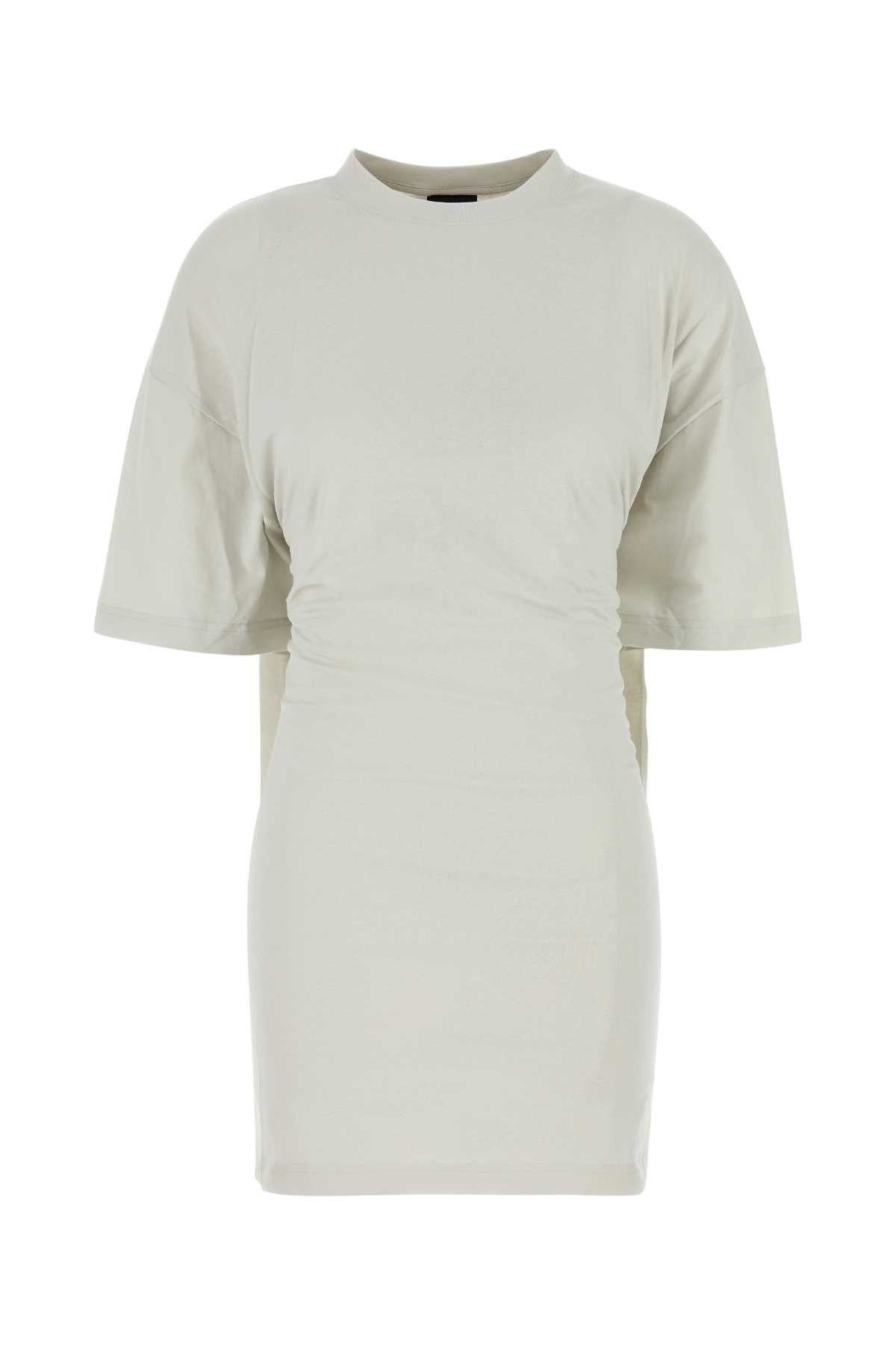 Light Grey Cotton T-Shirt Dress