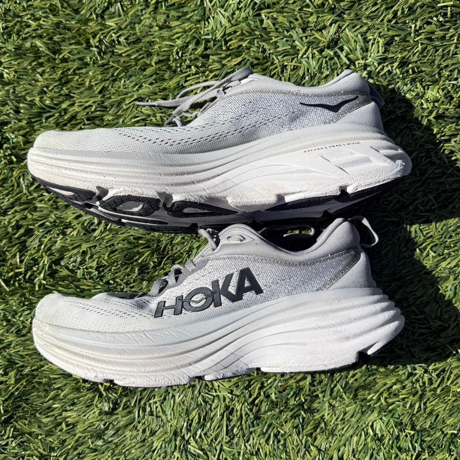Hoka Hoka One One Clifton 9 Running Light Grey White Size US 9 Size US 9 / EU 42 - 4 Thumbnail