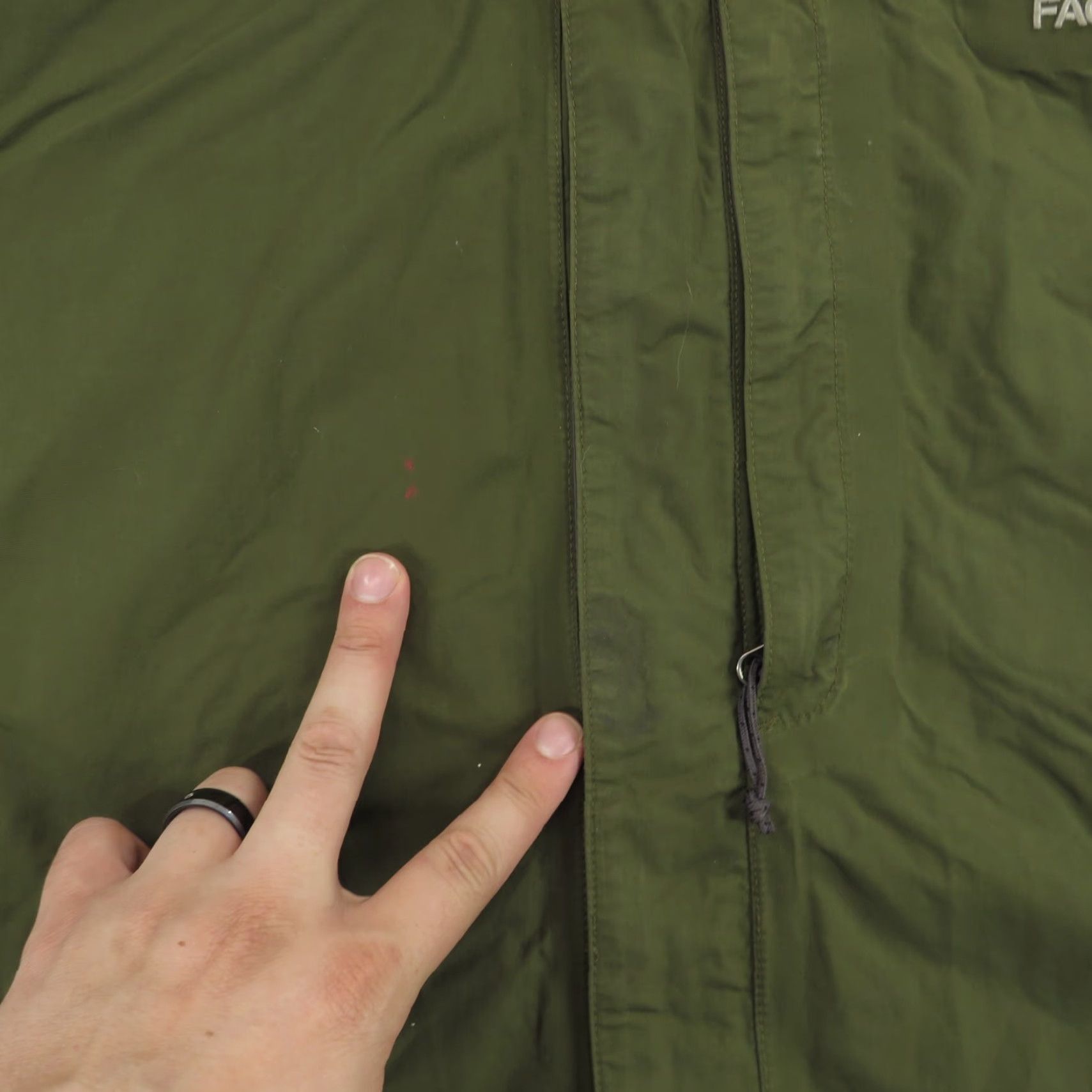 The North Face The North Face Jacket Mens XL Olive Green Hyvent Shell Vented Lightweight Taped FLAW Size US XL / EU 56 / 4 - 6 Thumbnail