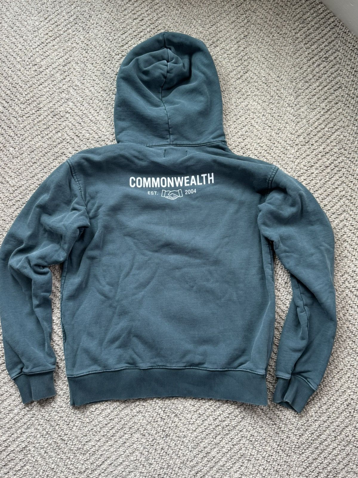 Vintage Common Wealth Faded Green Hoodie Size US M / EU 48-50 / 2 - 6 Thumbnail