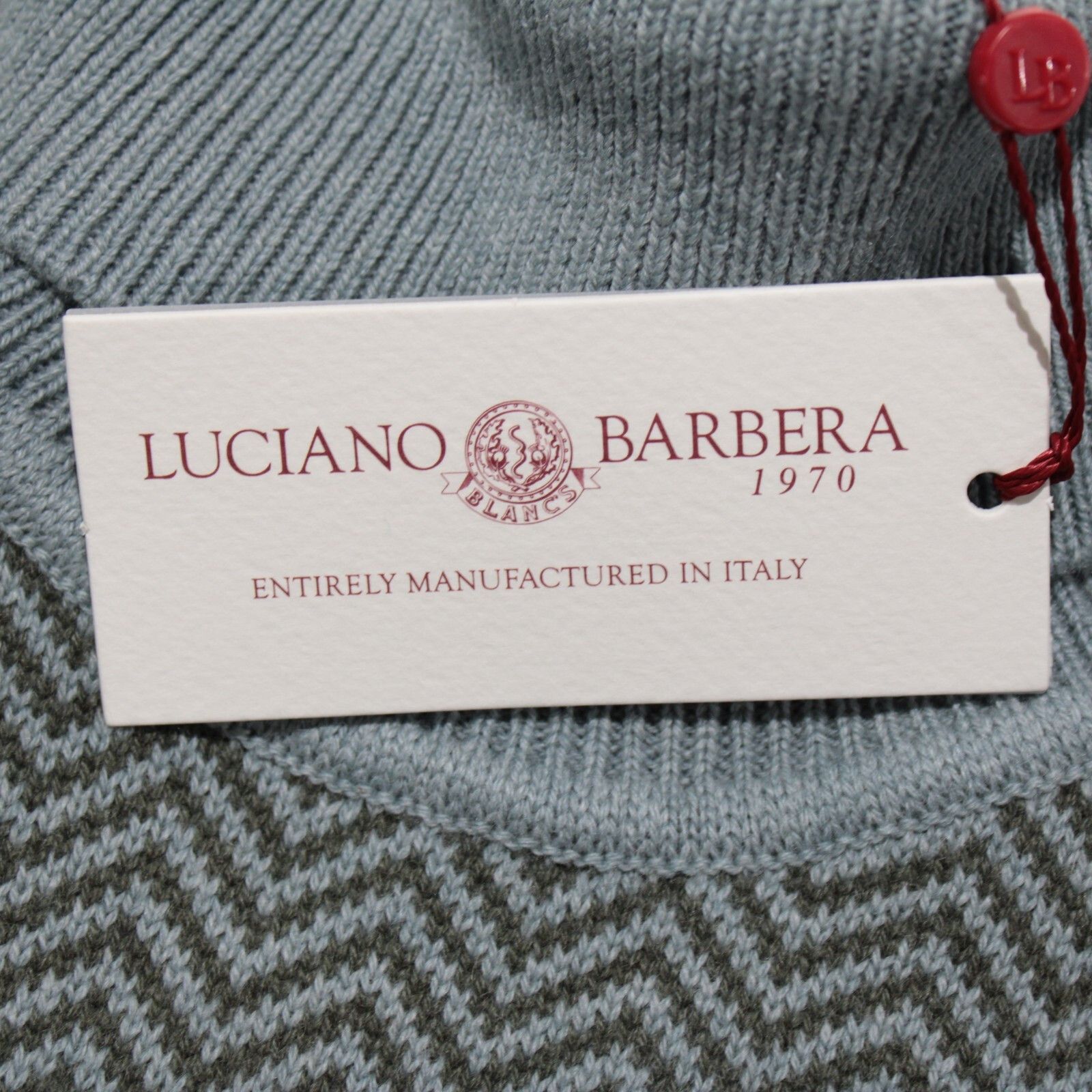 Luciano Barbera Luciano Barbera Sweater Size US M in Blue Size US M / EU 48-50 / 2 - 2 Thumbnail