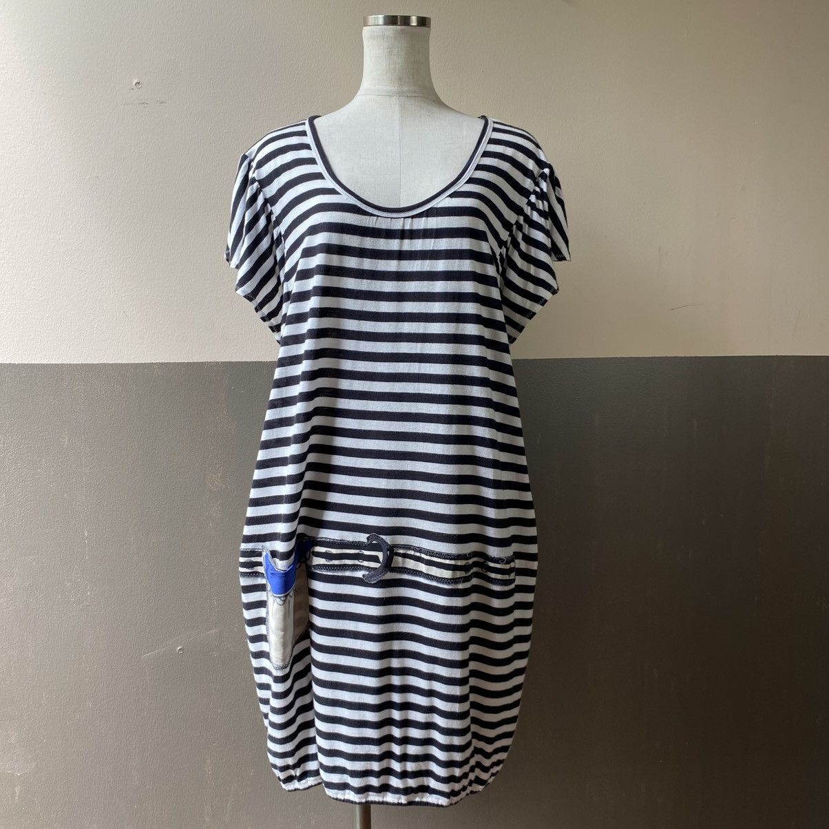 Tsumori Chisato Tsumori Chisato Striped Casual Dress with Contrast Pocket Size XS / US 0-2 / IT 36-38 - 22 Thumbnail