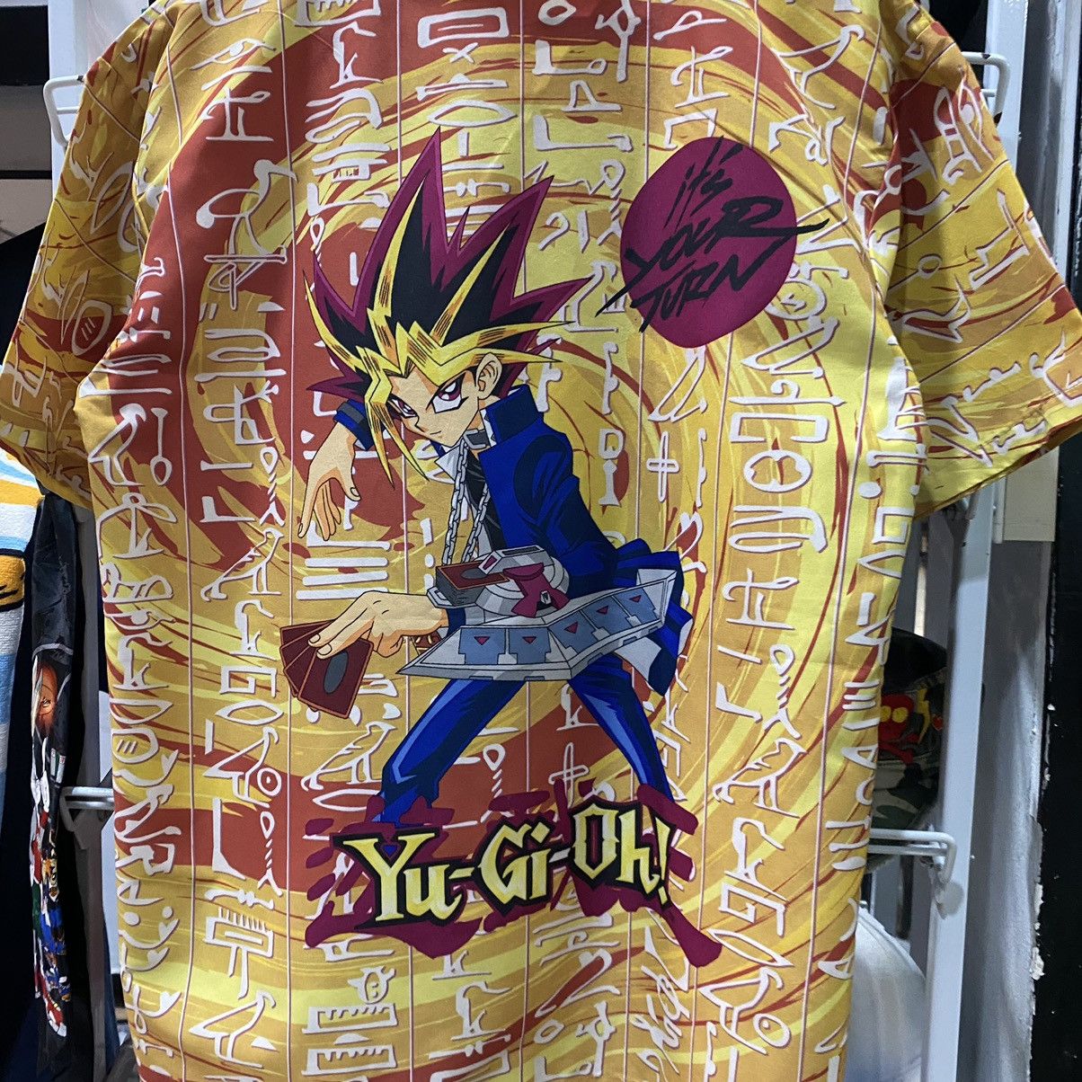 Anime × Japanese Brand × Vintage VINTAGE 1996 RARE‼️YuGiOh AOP Underlicense Shirts Button Ups Size US L / EU 52-54 / 3 - 9 Thumbnail