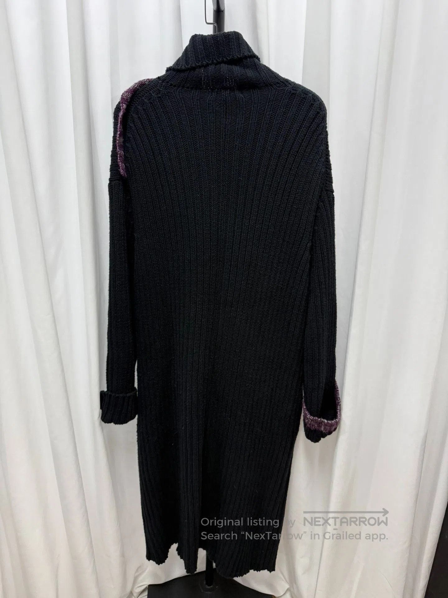 Yohji Yamamoto Yohji Yamamoto Pour Homme Patchwork Oversized Sweater Coat Size US M / EU 48-50 / 2 - 6 Thumbnail