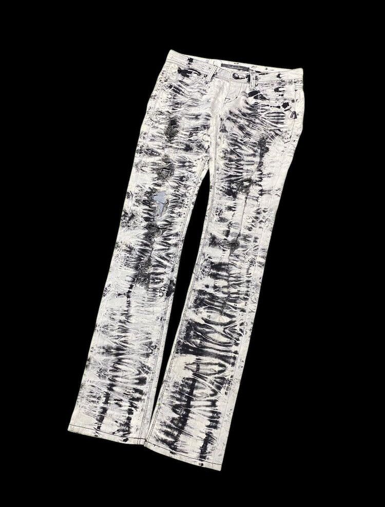 If Six Was Nine × Japanese Brand × Le Grande Bleu (L.G.B.) Buckaro Jeans ~ Acid Wash Distressed Size US 29 - 13 Thumbnail