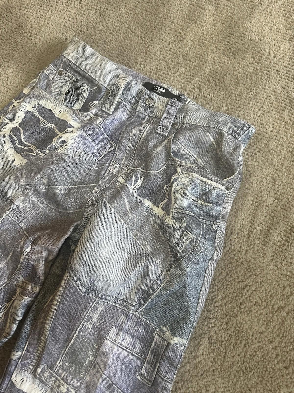 Jaded London Jaded London Denim Print Skaters Pants Sz 28 Size 28" / US 6 / IT 42 - 4 Thumbnail