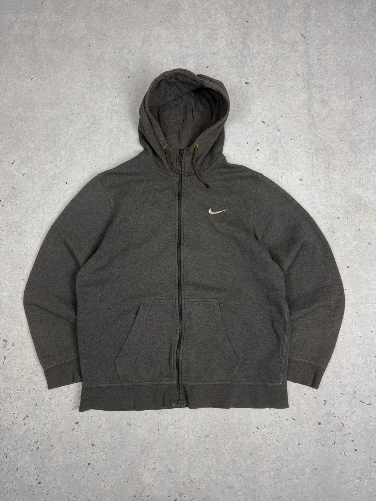 Nike Vintage Nike Small Swoosh Y2K Zip Hoodie Size US L / EU 52-54 / 3 - 1 Thumbnail