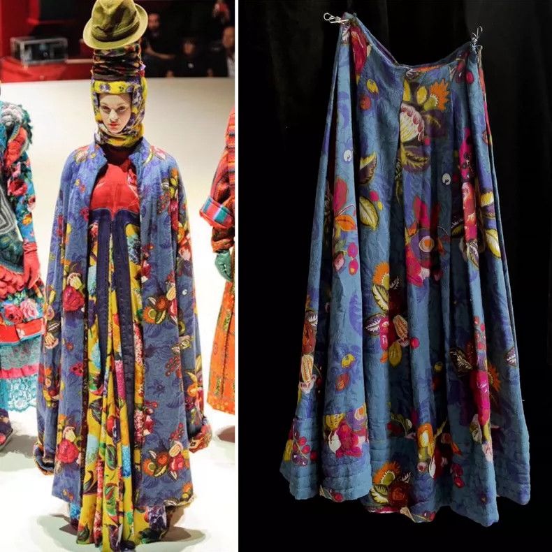 Kenzo KENZO A half-length dress with floral patterns Size 26" / US 2 / IT 38 - 1 Thumbnail