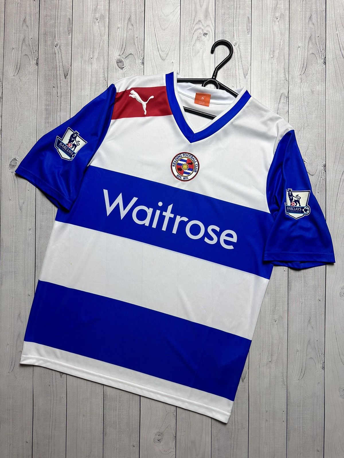 Puma × Vintage Vintage puma Reading soccer jersey size L striped Size US L / EU 52-54 / 3 - 1 Thumbnail
