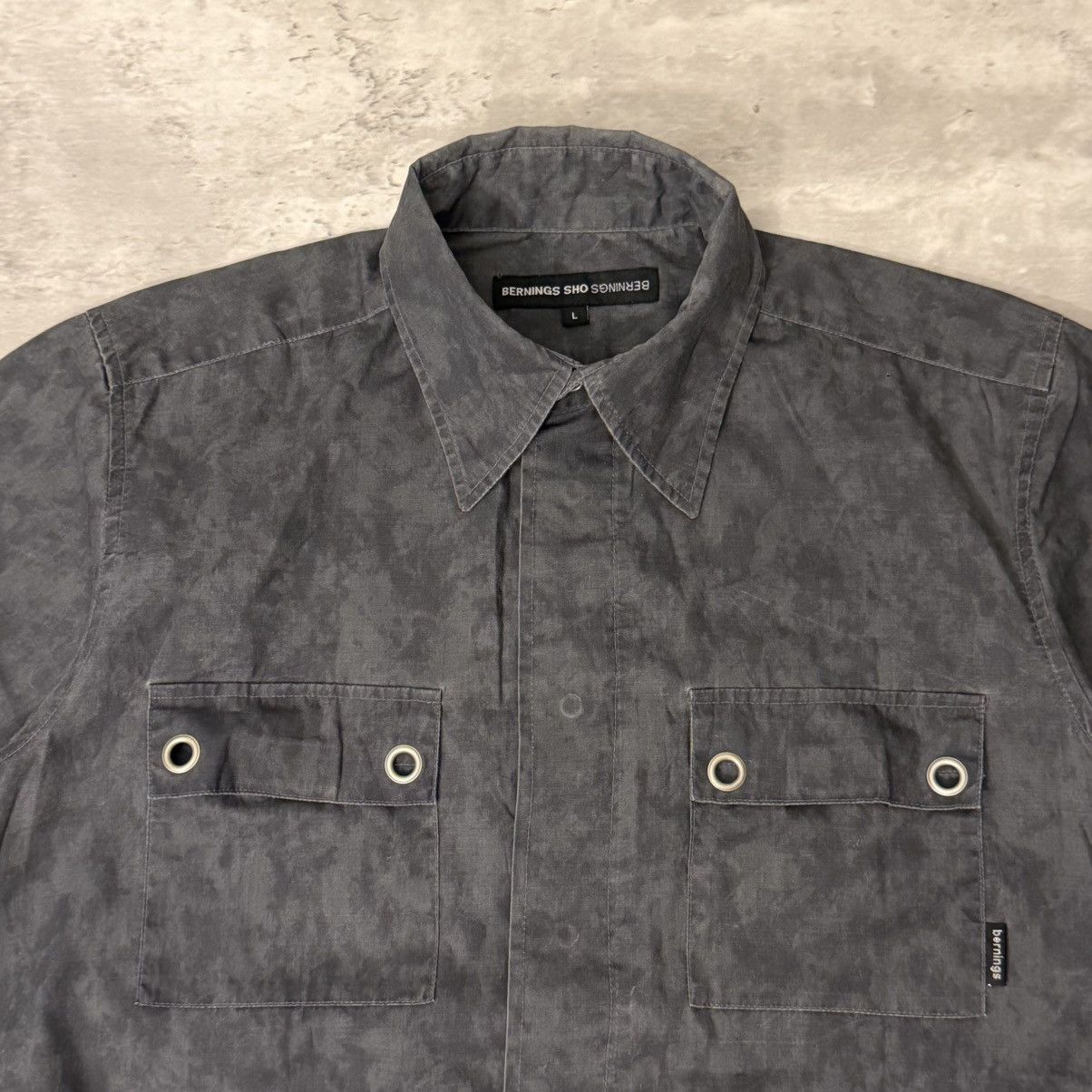 BERNINGS SHO BERNINGS SHO Hidden Snap Button Shirt Size US L / EU 52-54 / 3 - 3 Thumbnail