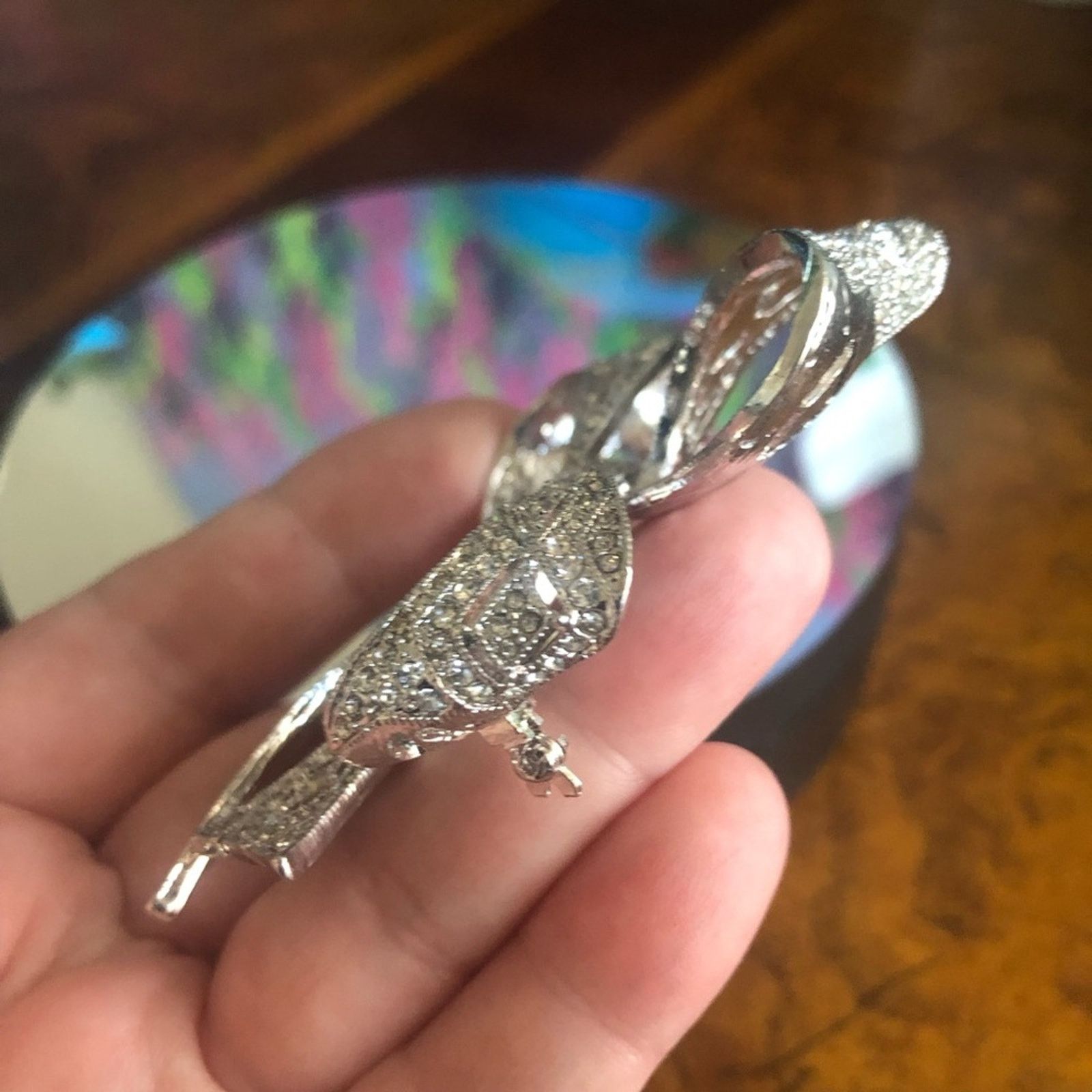 Kenneth Jay Lane Vintage art deco Kenneth Jay Lane rhinestone bow brooch pin Size ONE SIZE - 2 Thumbnail