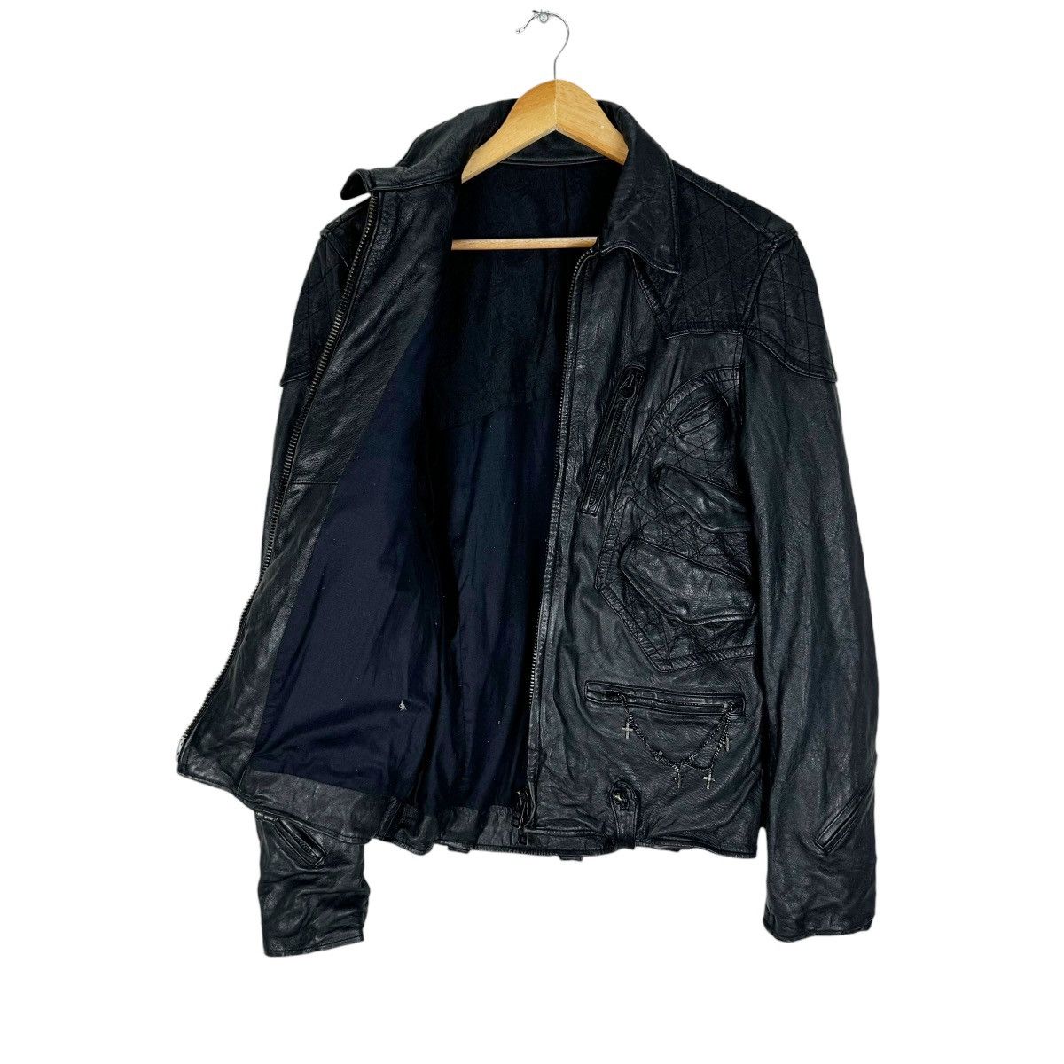 Vintage ☀️I RISH BIKERS LEATHER JACKET Size US M / EU 48-50 / 2 - 14 Thumbnail
