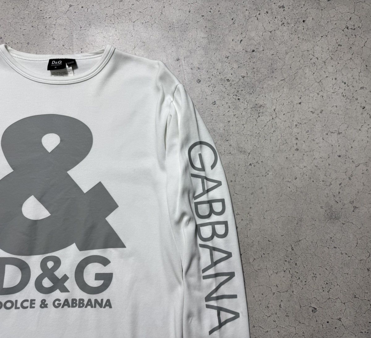 Dolce & Gabbana Dolce & Gabbana DG White Luxury Vintage Long Sleeve Size M Size US M / EU 48-50 / 2 - 4 Thumbnail
