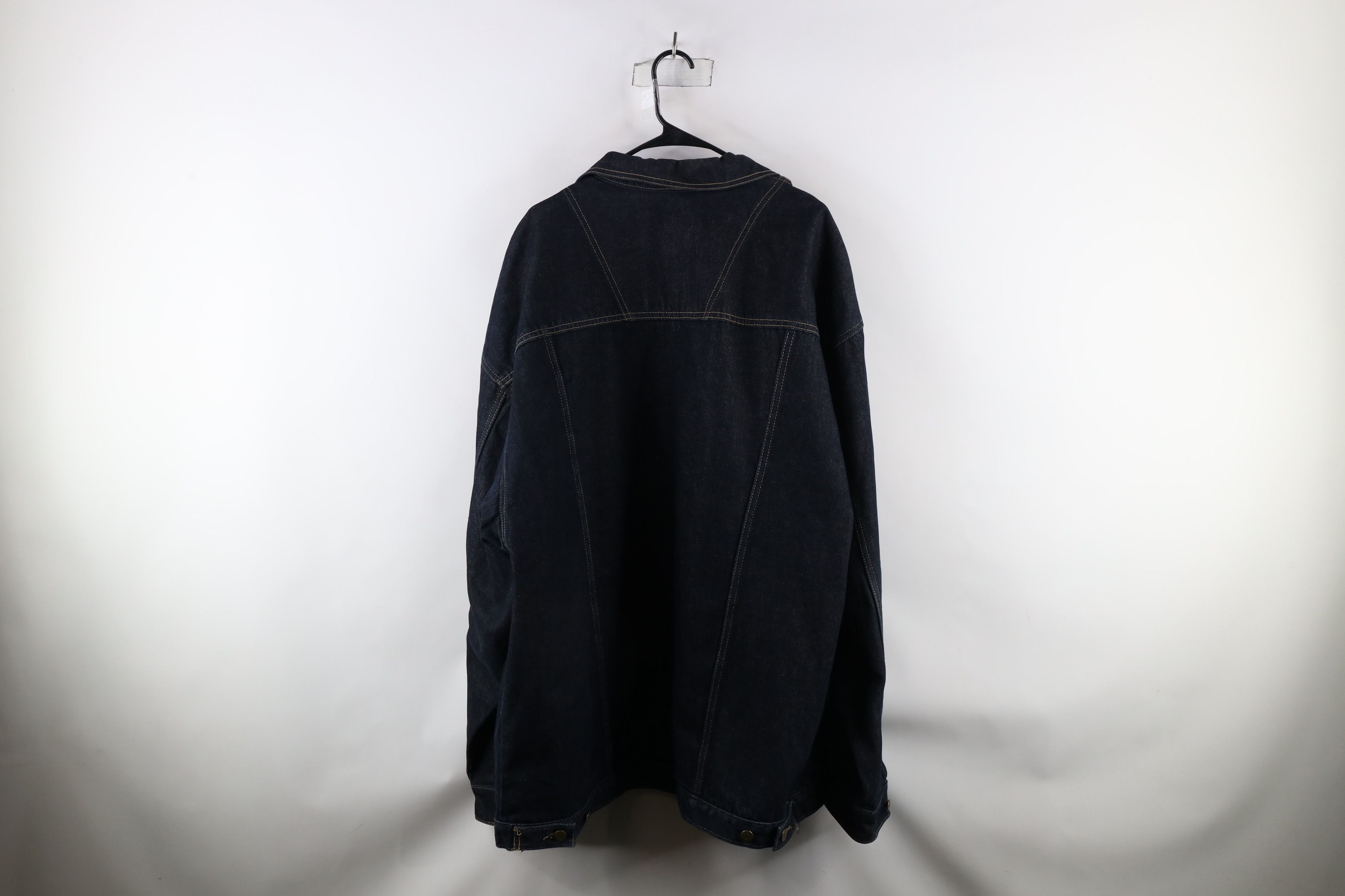 Vintage Vintage 90s Streetwear Hip Hop Denim Jean Trucker Jacket Size US XXL / EU 58 / 5 - 15 Thumbnail