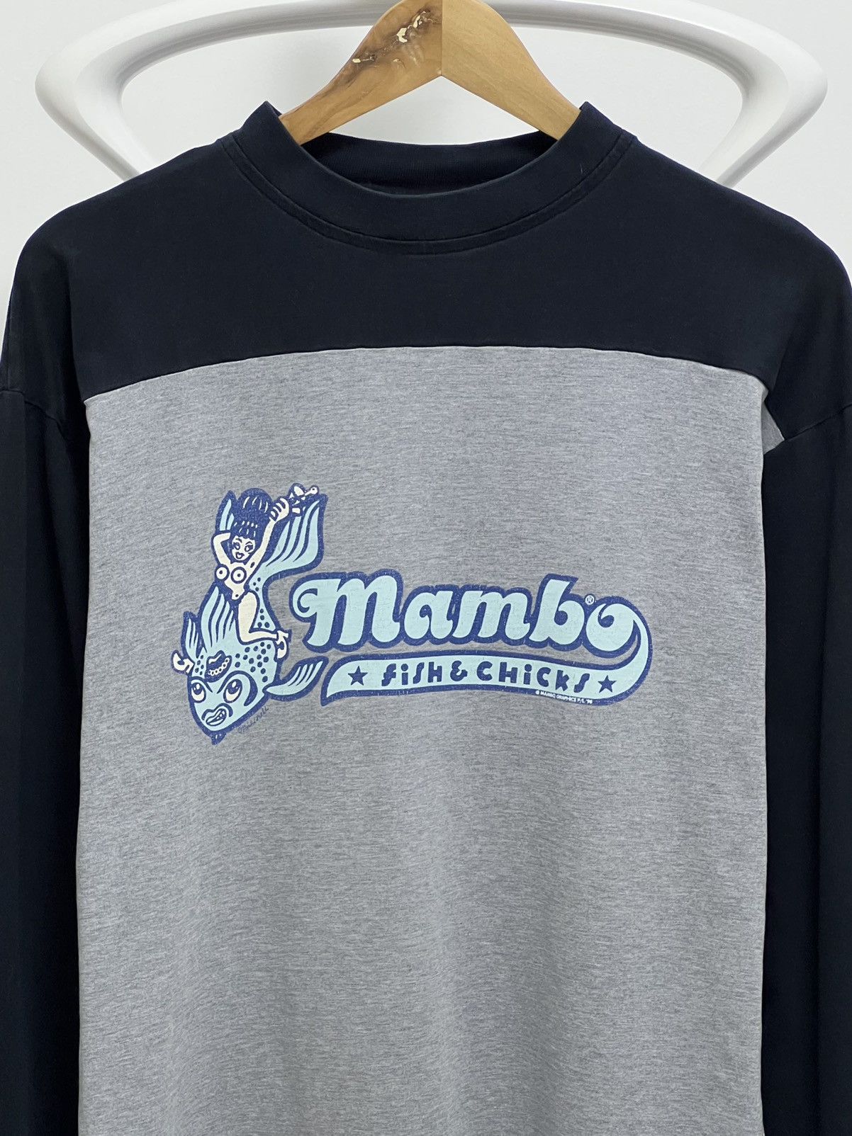 Mambo × Vintage Vintage Mambo Fish And Chicks 1998s Long sleeve Size US L / EU 52-54 / 3 - 2 Thumbnail