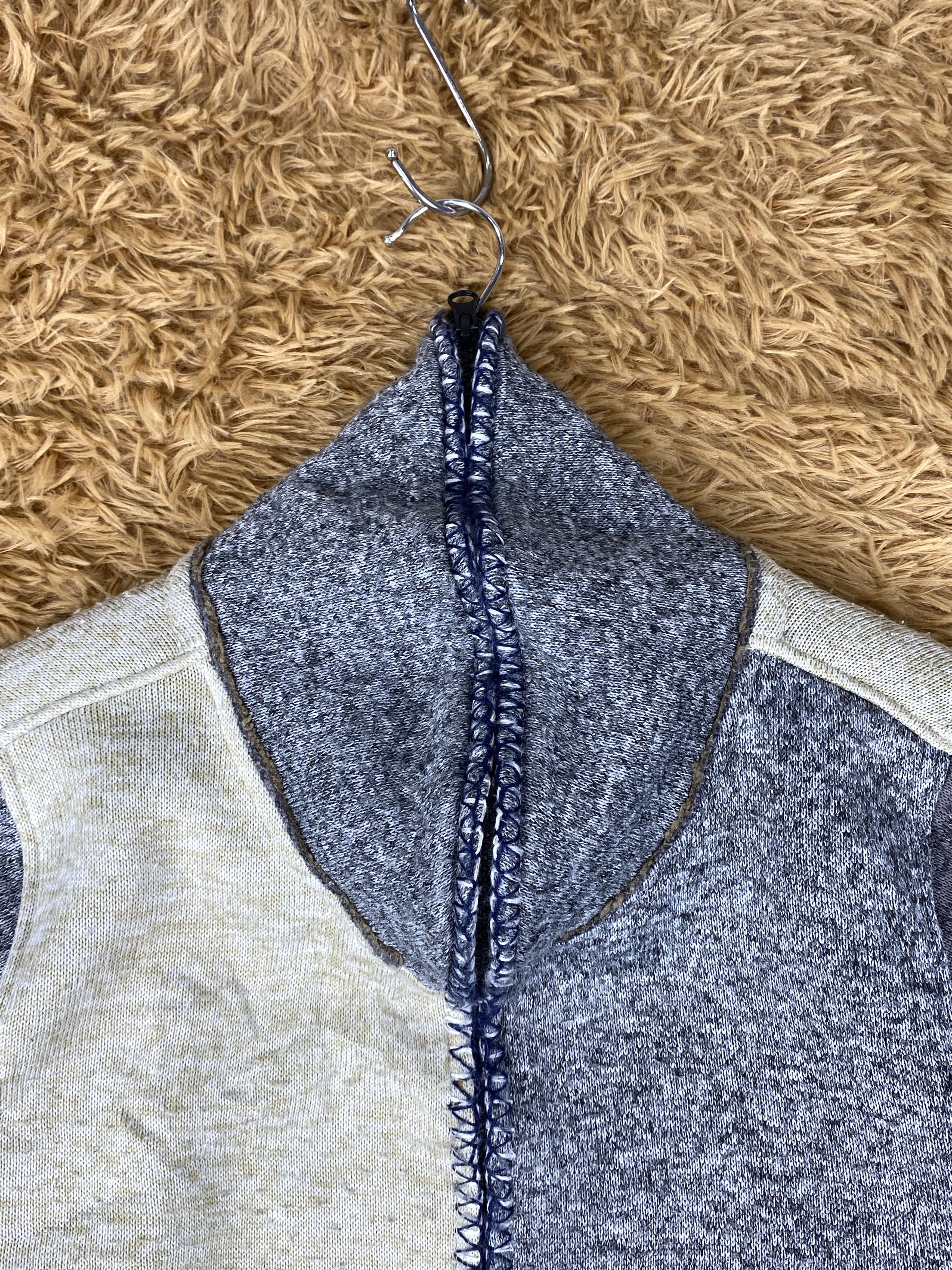 Japanese Brand Vintage Culture Mix Fleece Zip Up Jacket J1824 Size US S / EU 44-46 / 1 - 4 Thumbnail