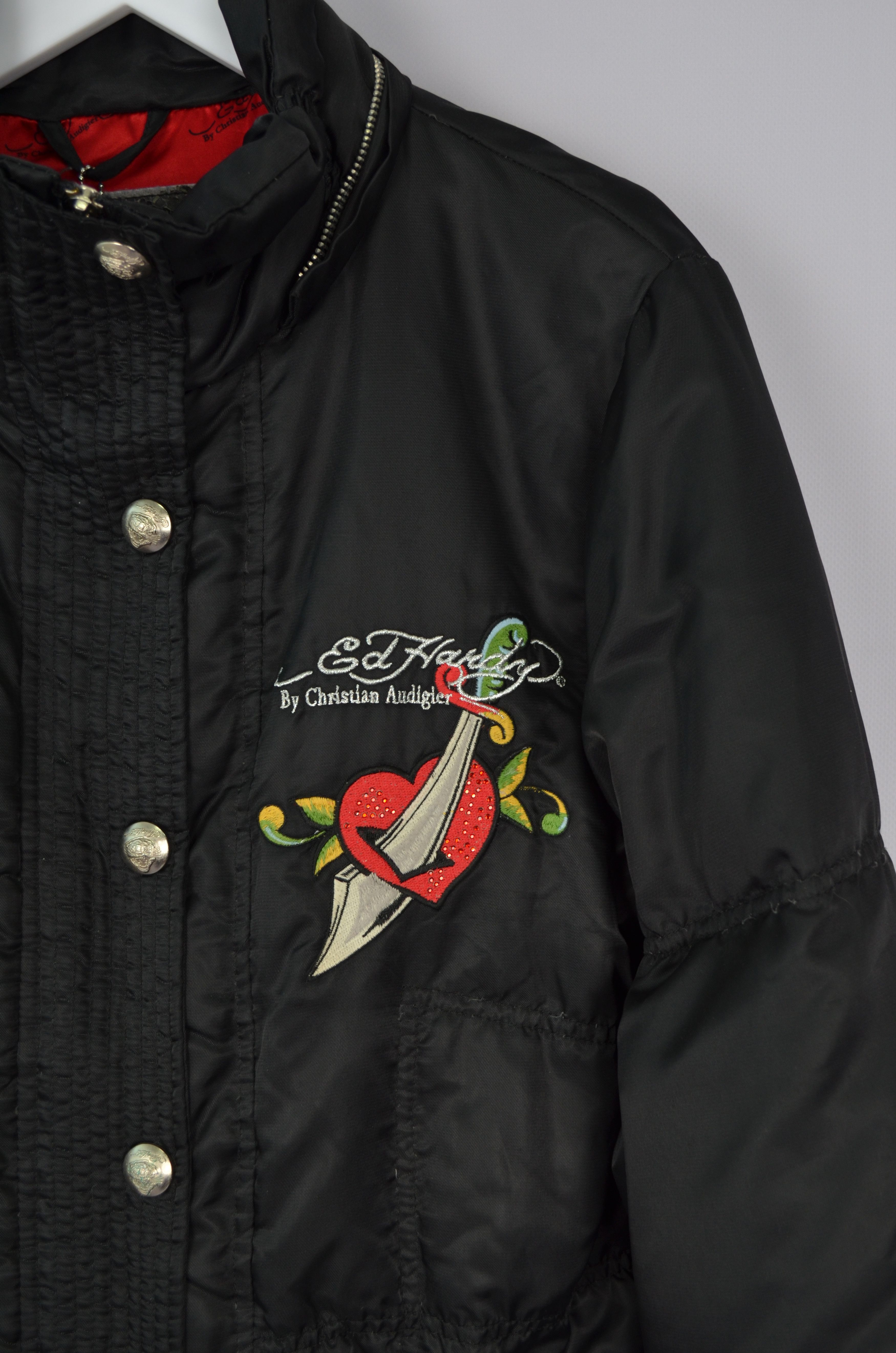 Ed Hardy Vintage Ed Hardy Embroided Logo Tiger Down Puffer Jacket M Size M / US 6-8 / IT 42-44 - 3 Thumbnail
