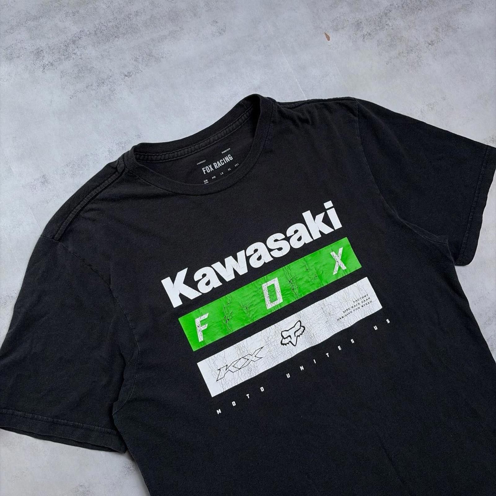Fox Racing Y2K Black Fox Racing Grunge Skater T-Shirt Size US S / EU 44-46 / 1 - 6 Thumbnail