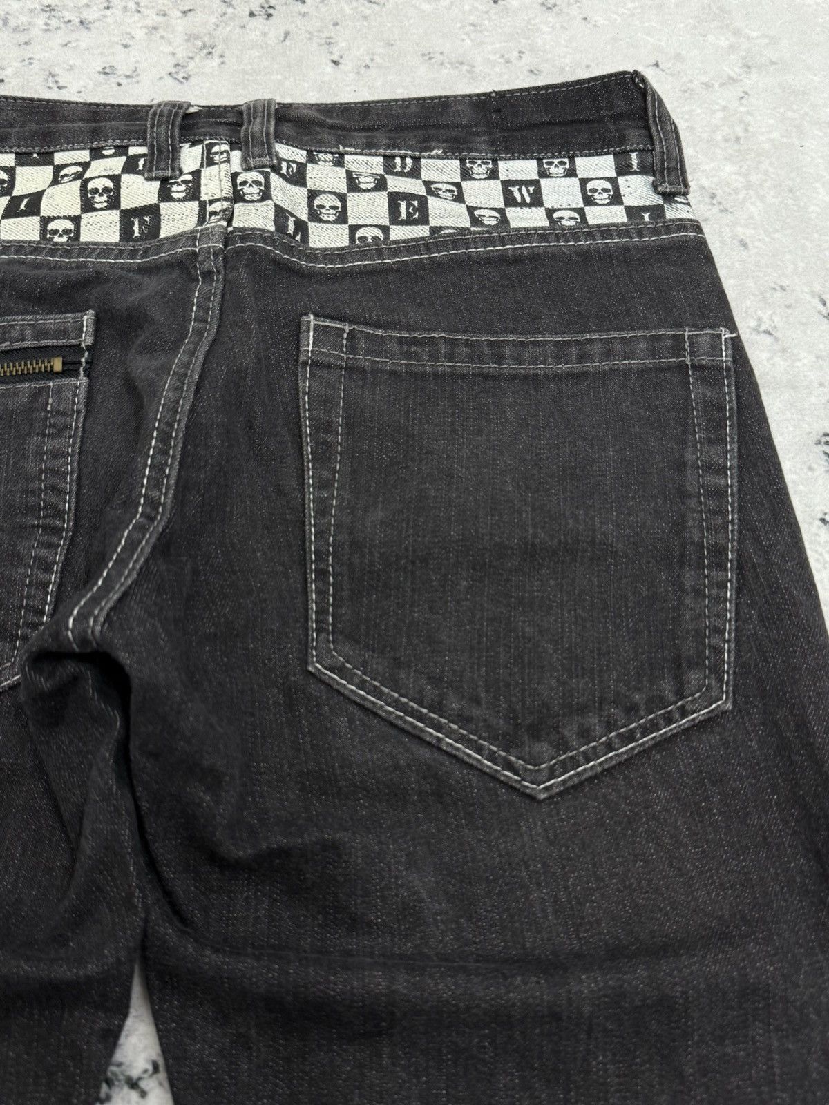 Seditionaries Y2K Wild Life Japan Skull Hexagram Punk Denim Jeans Size US 30 / EU 46 - 14 Thumbnail
