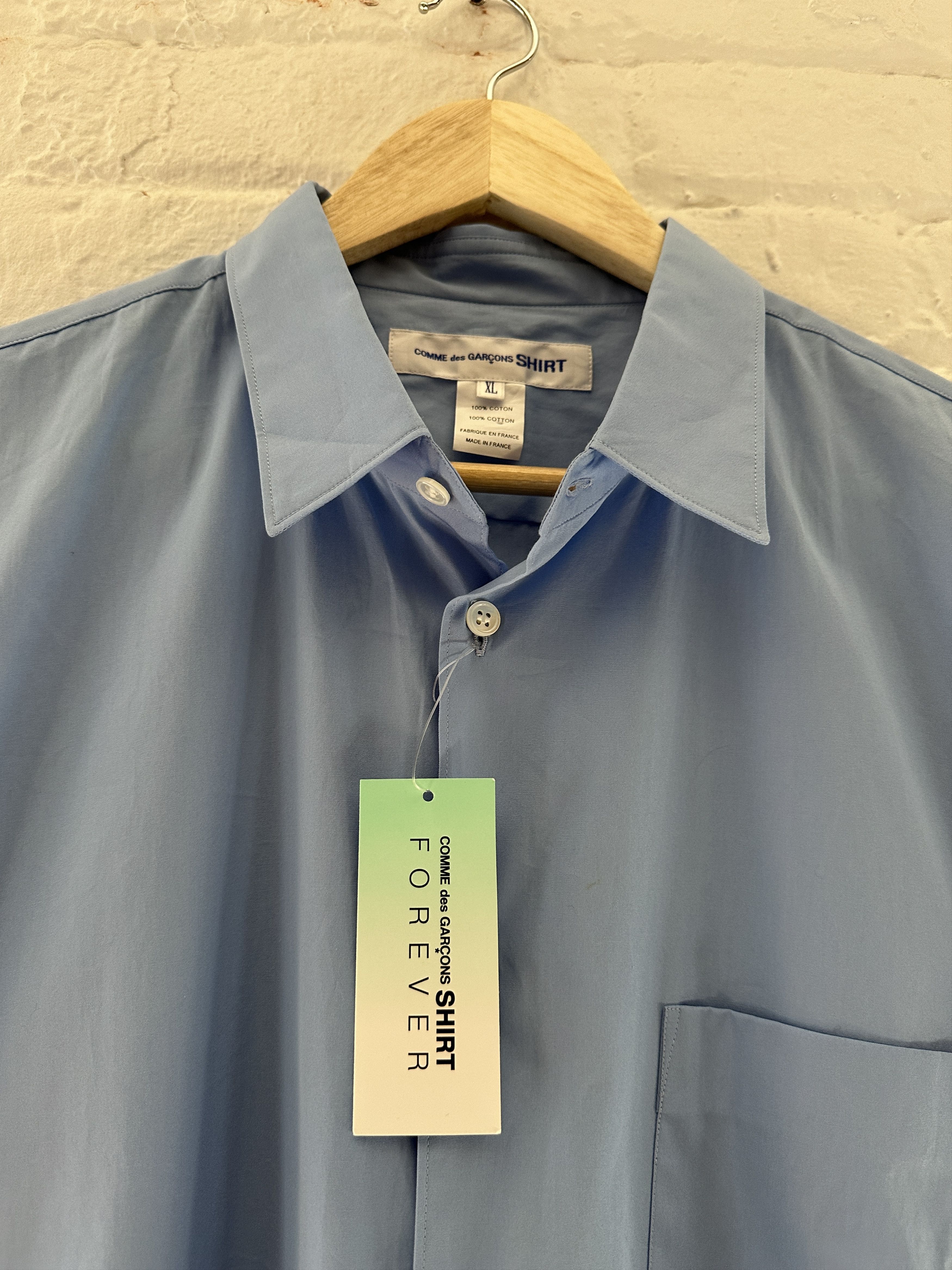 Comme des Garcons × Comme des Garcons SHIRT Comme des Garcons SHIRT Short Sleeve Button Up Shirt Size US XL / EU 56 / 4 - 2 Thumbnail