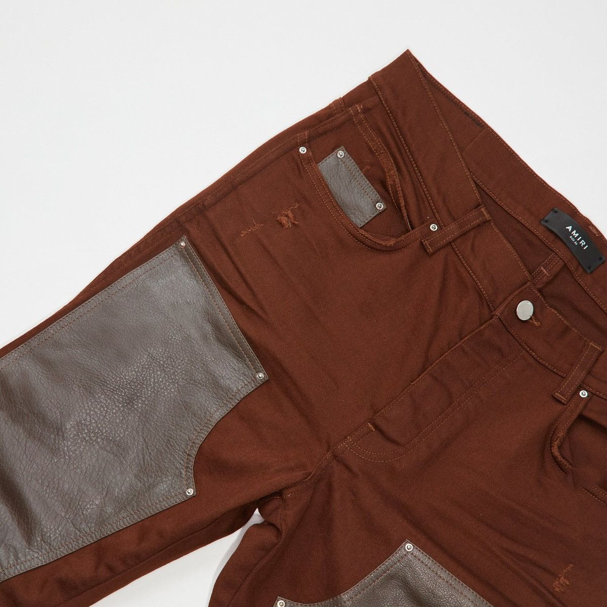 Amiri AMIRI WORKMAN BROWN JEANS Size US 36 / EU 52 - 2 Thumbnail