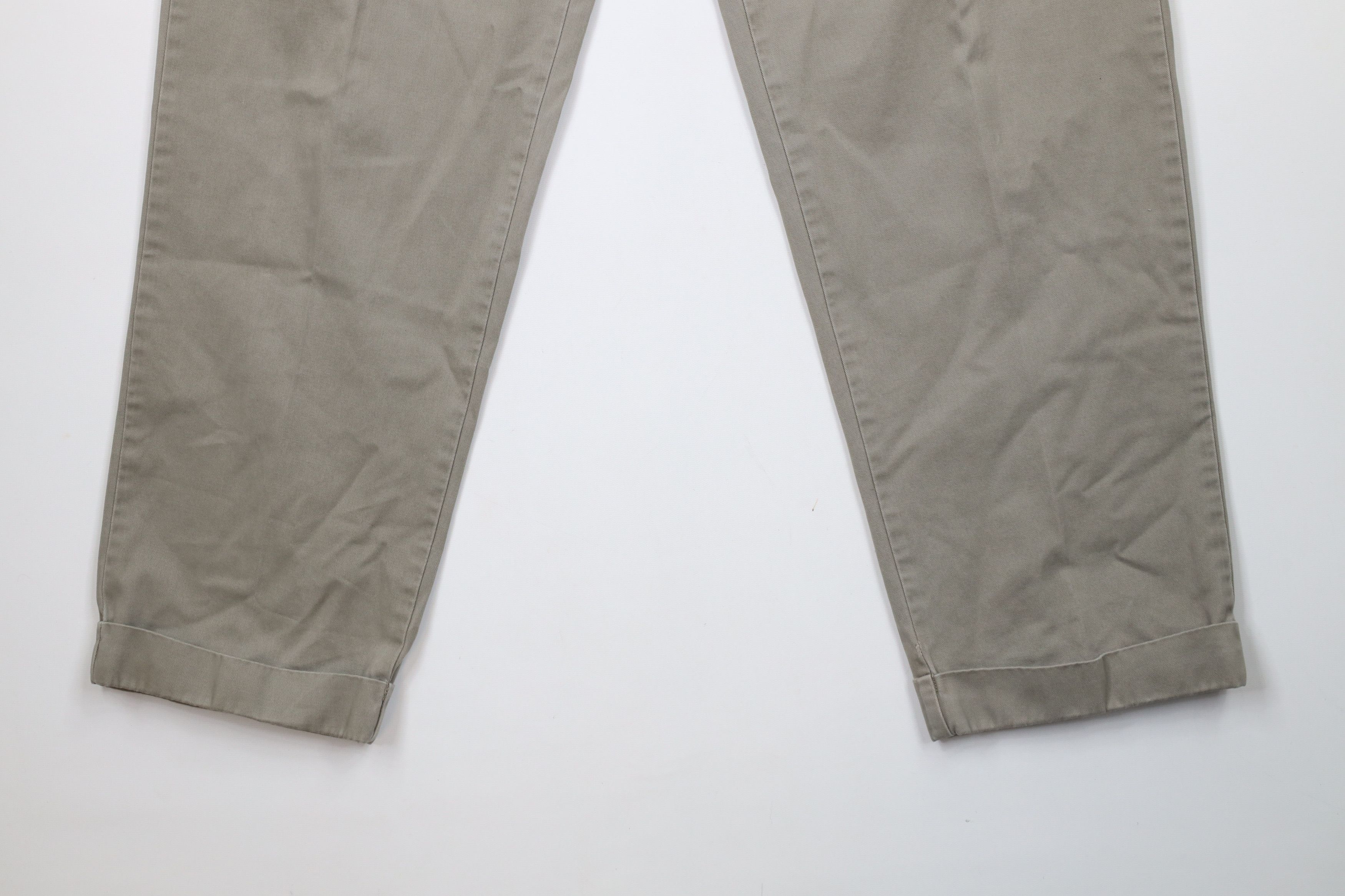 Ralph Lauren × Vintage Vintage 90s Ralph Lauren Wide Leg Chino Pants Green Gray Size US 34 / EU 50 - 4 Thumbnail