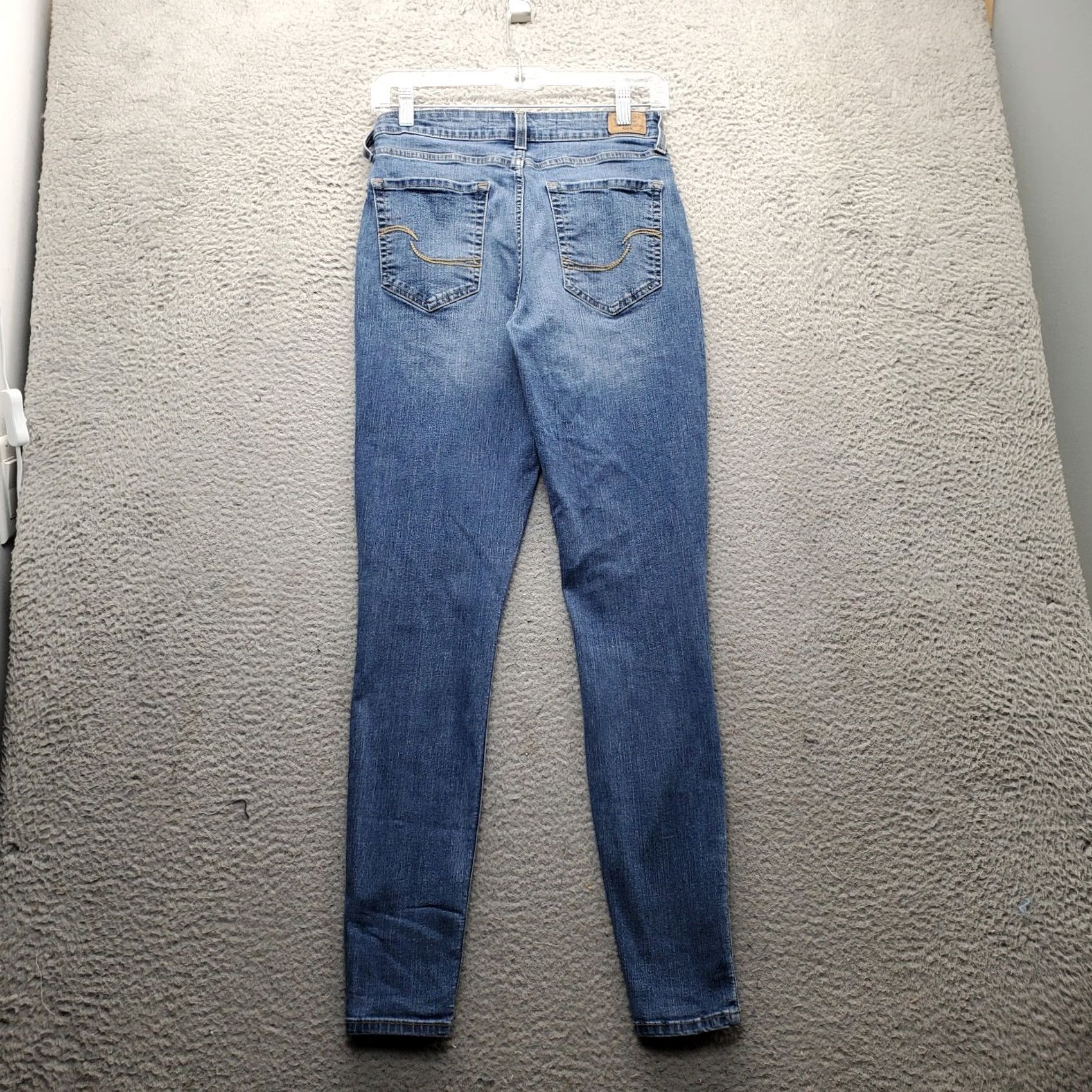 Levi's Levi's Womens Skinny Jeans 4L Blue Denim Mid Rise Faded Whiskered Streetwear Jeans Slim Size 4 Womens Color Blue 29.25 Inseam Mens Women Boys Girls Size 27" / US 4 / IT 40 - 2 Thumbnail
